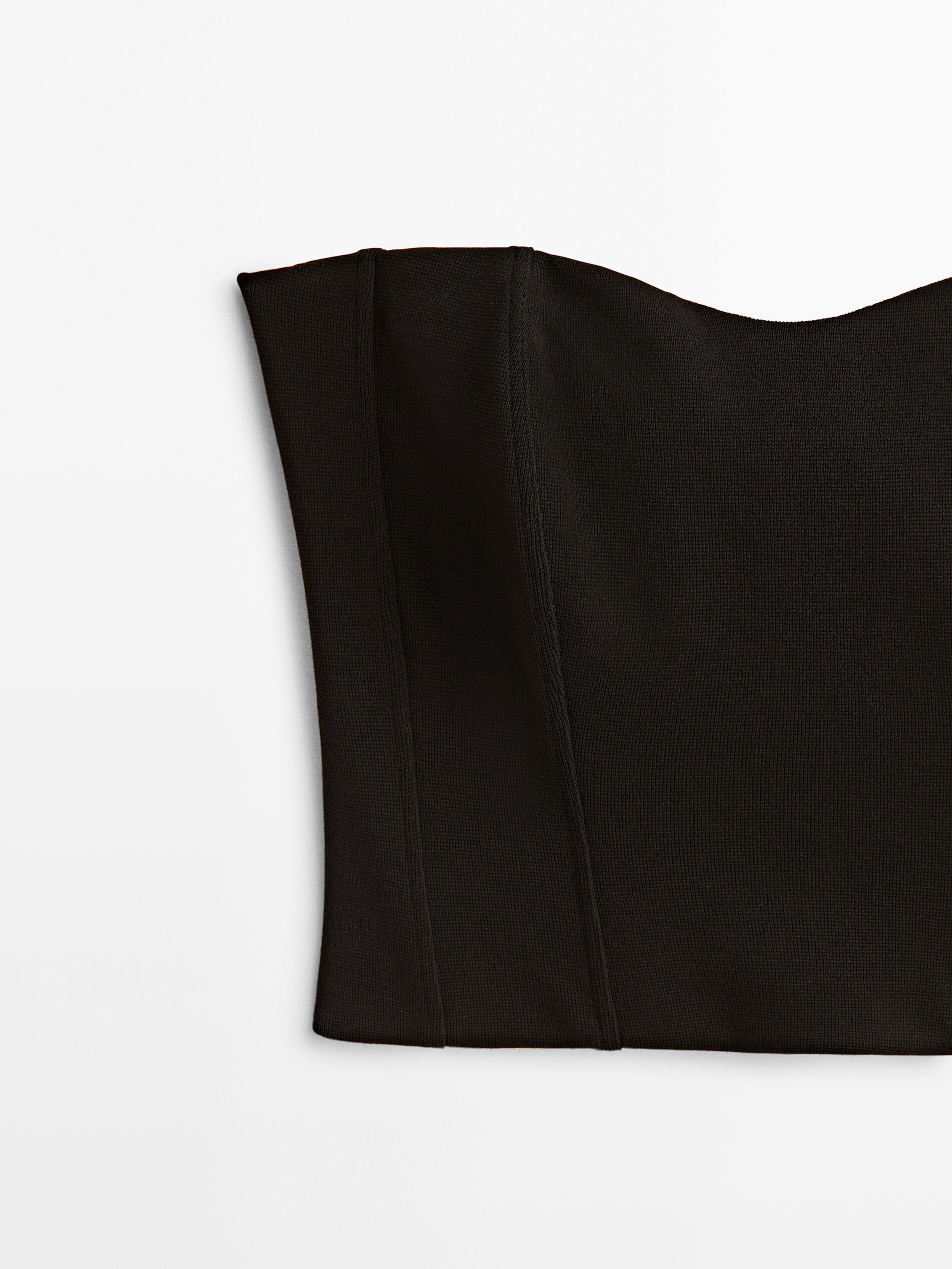 Top bustier negro - NEGRO