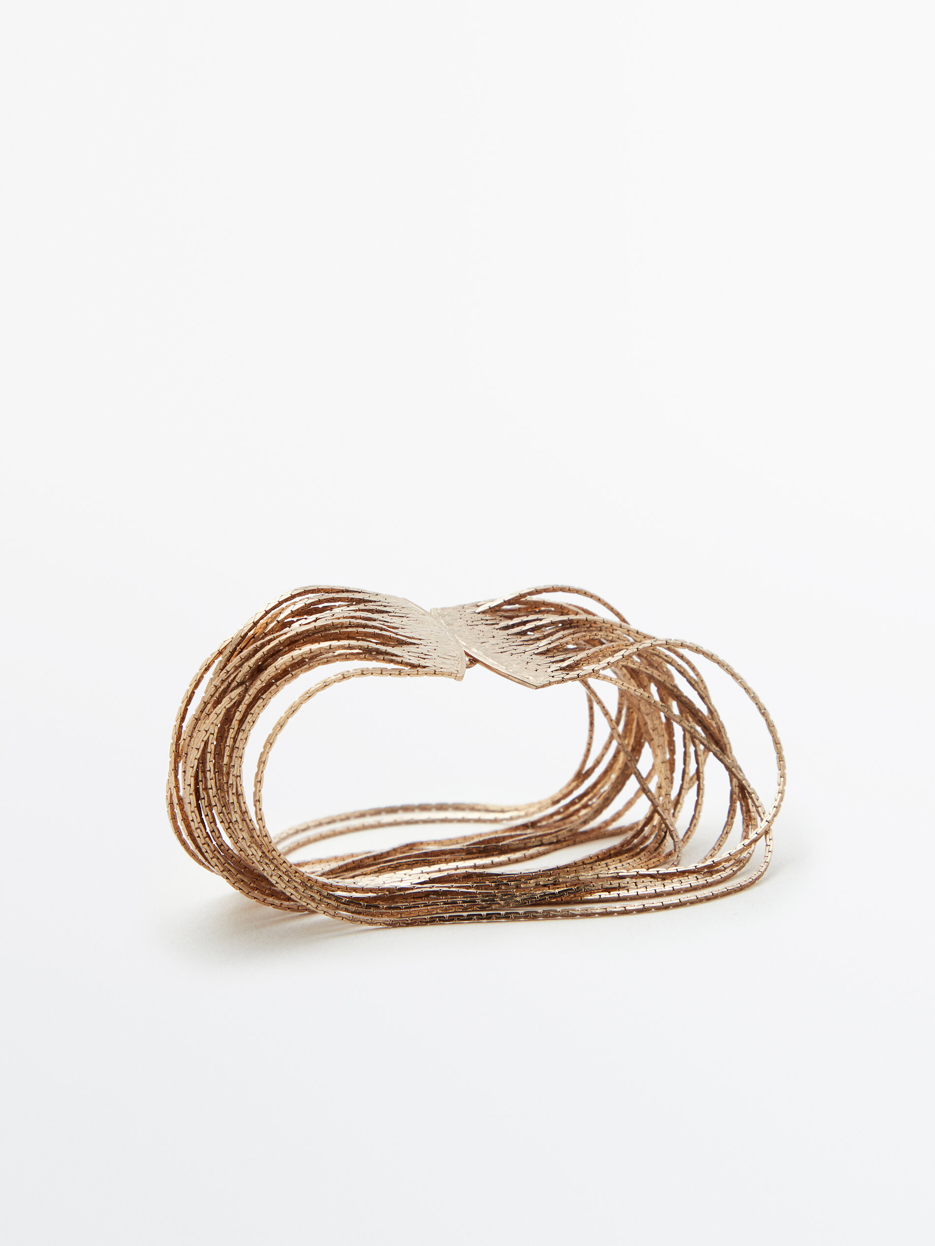 Pulsera cascada mini cadena baño oro - ORO