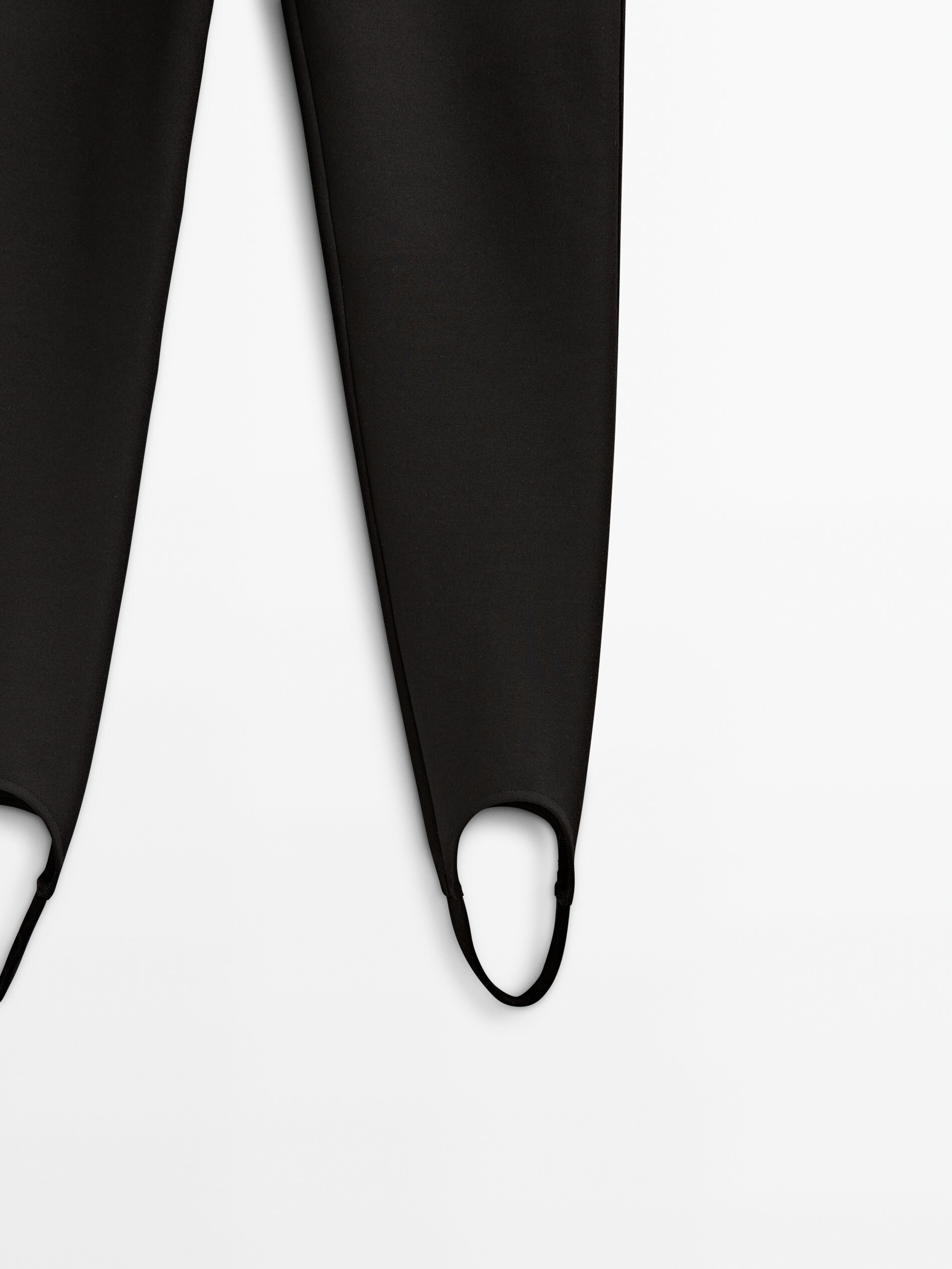 Pantalón legging negro fuseau - NEGRO