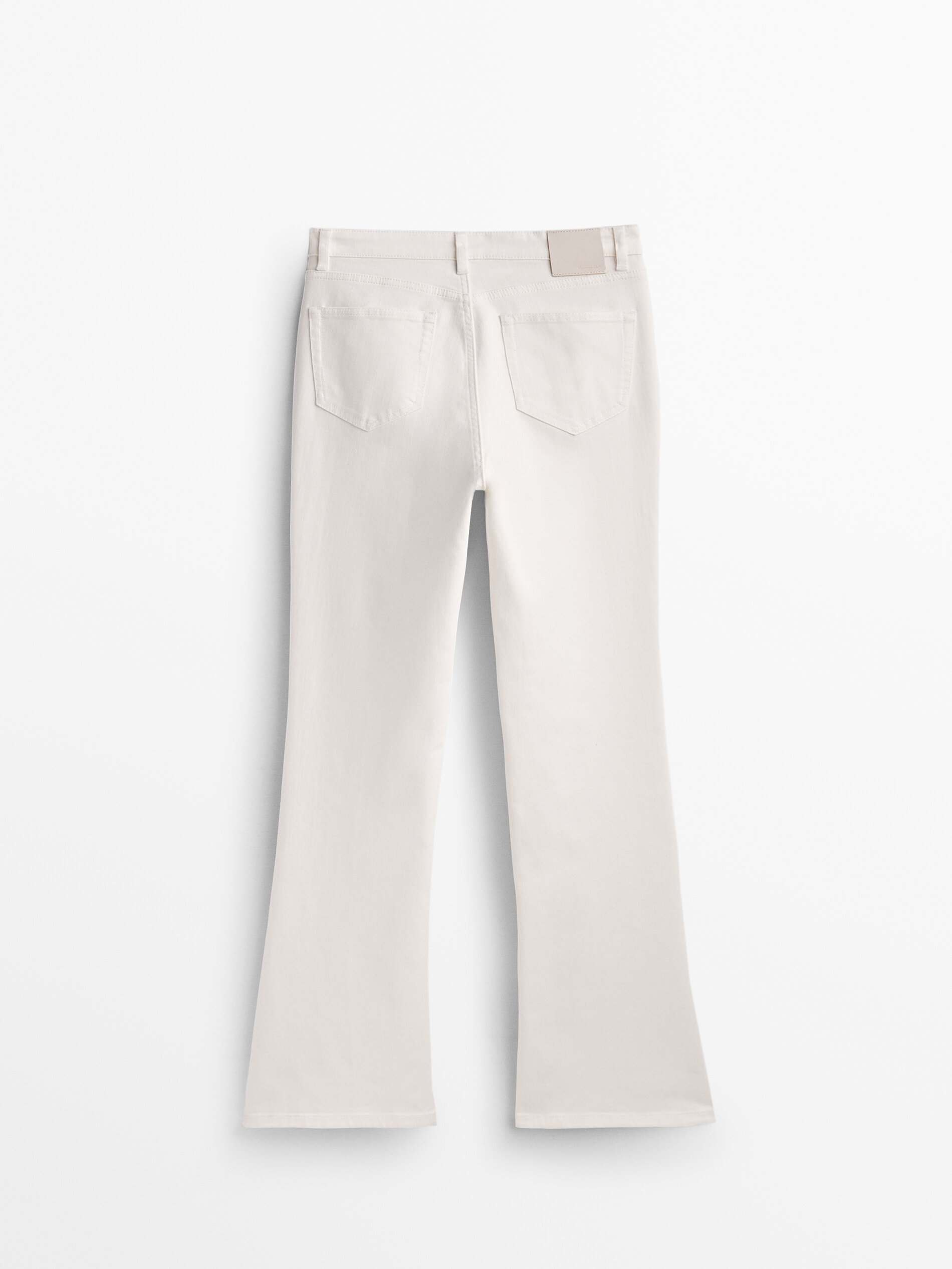 Pantalón vaquero tiro alto skinny flare - CRUDO