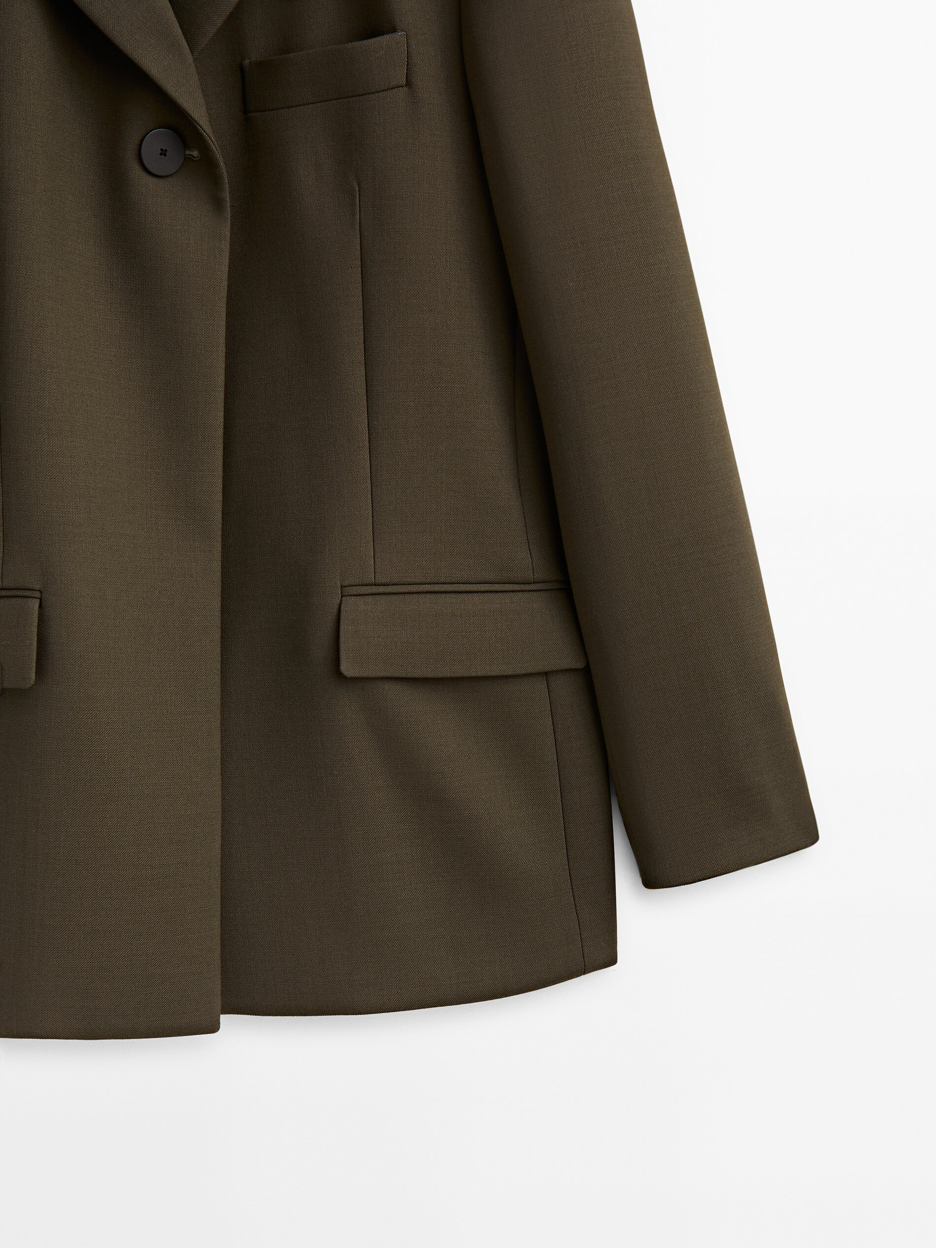 Americana traje botón alto - KAKI