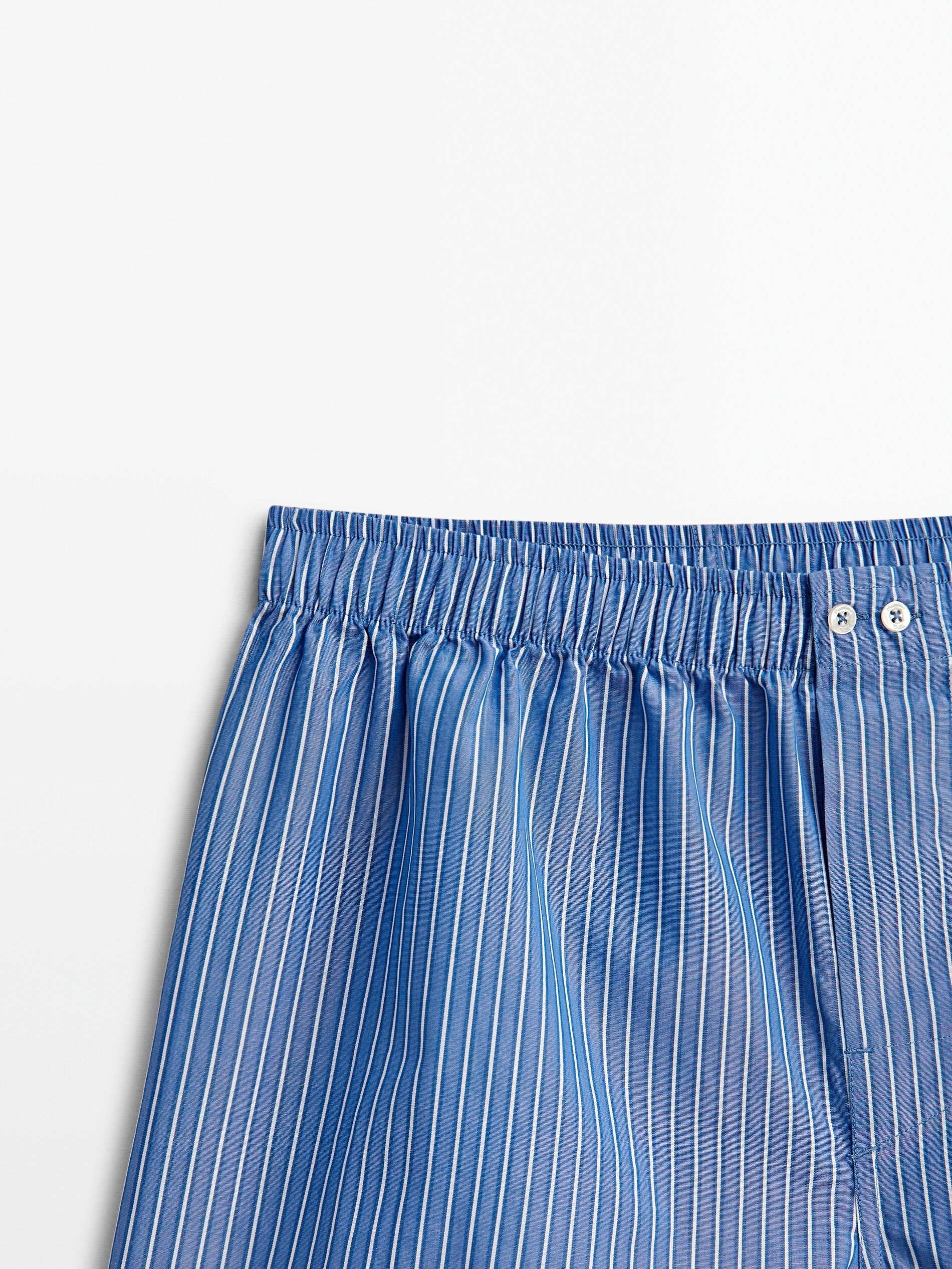 Calzoncillo popelín rayas - Azul Claro