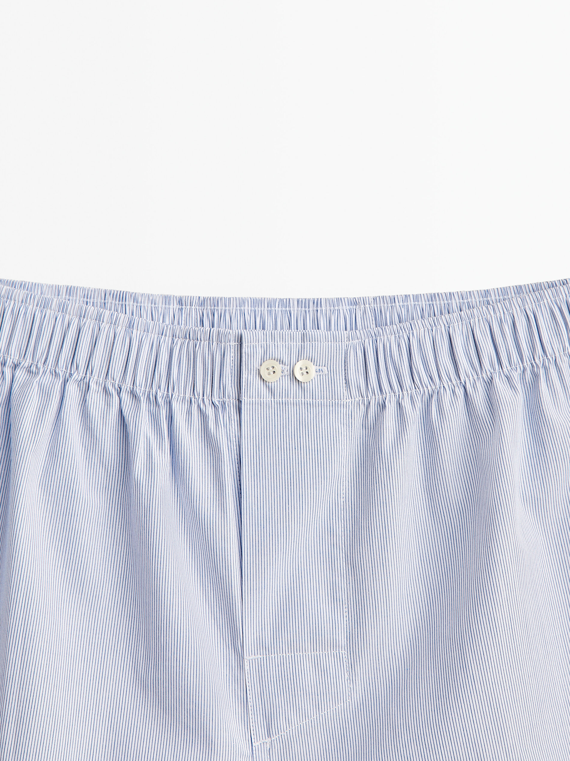 Calzoncillo popelín microrayas - AZUL