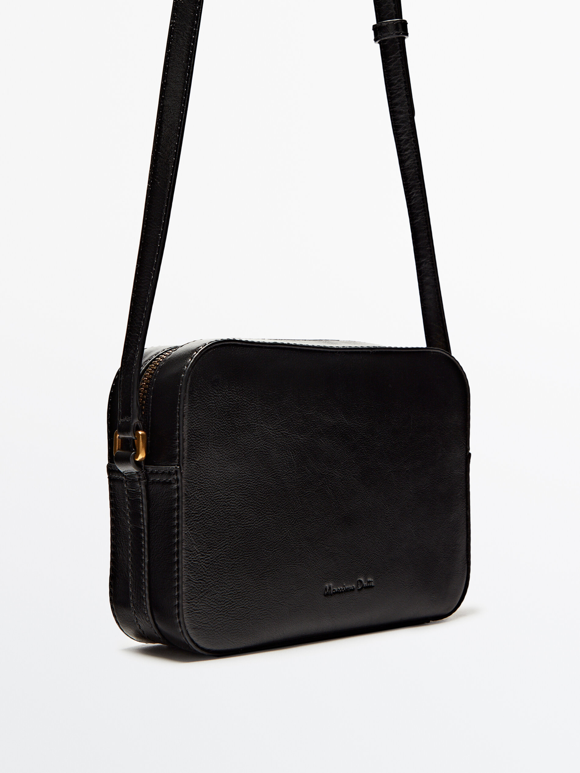 Bolso cámara piel - NEGRO