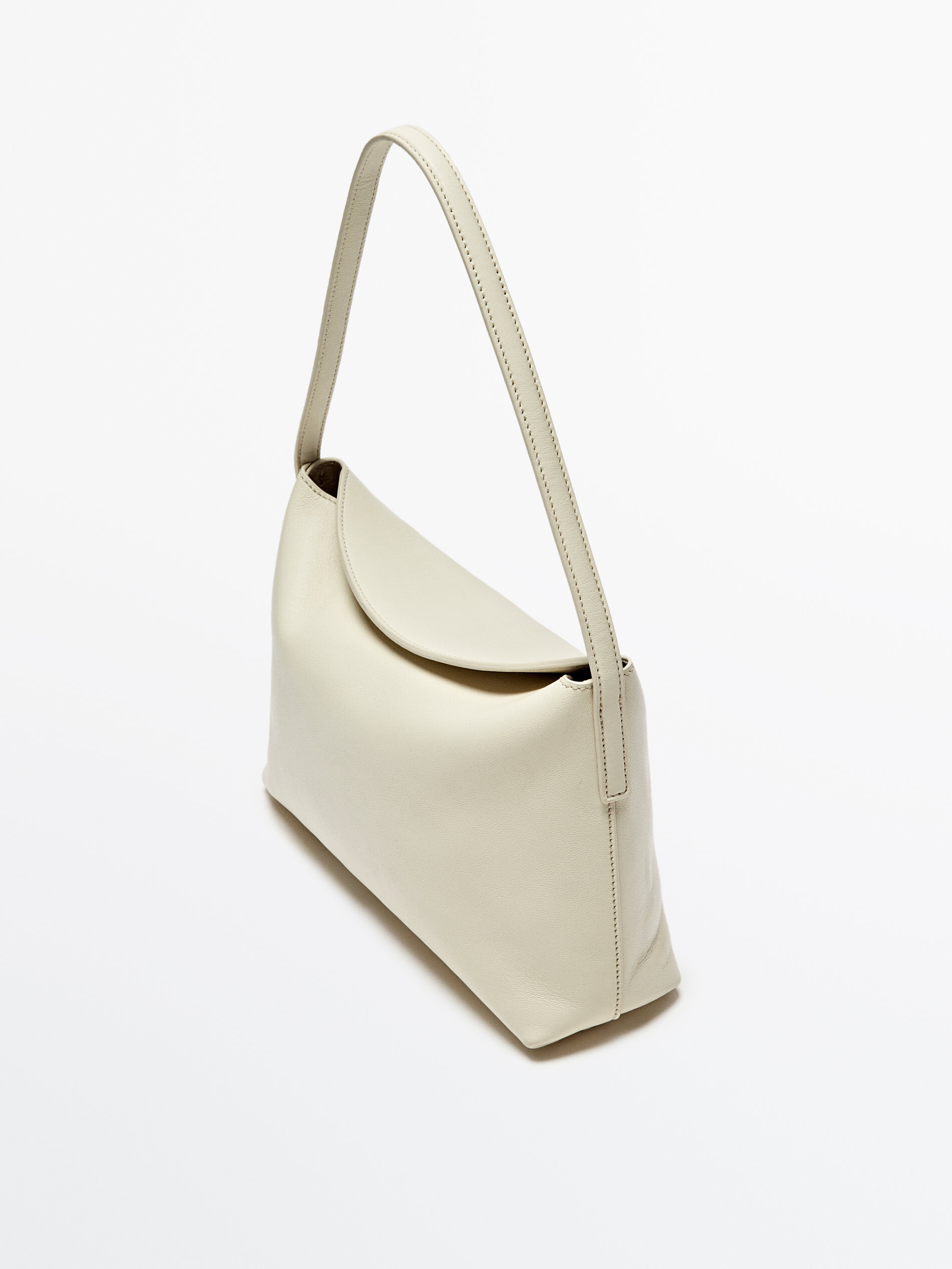 Bolso de hombro new 90´s piel napa - BLANCO