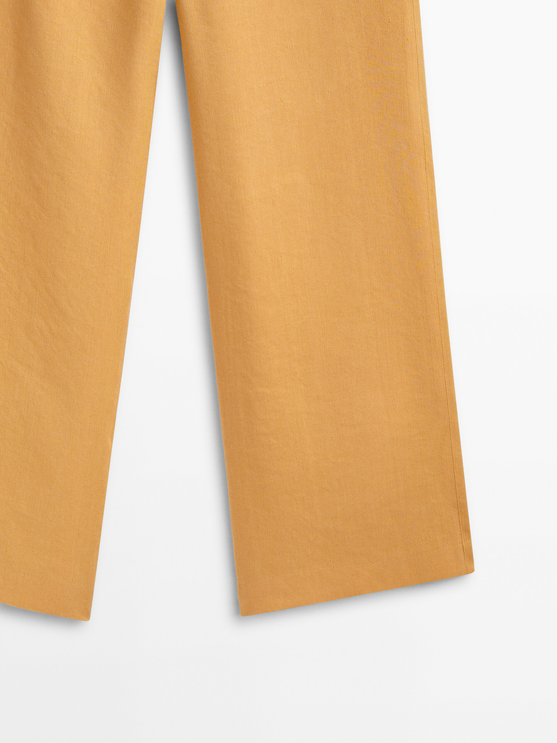 Pantalón traje cropped - AMARILLO MOSTAZA