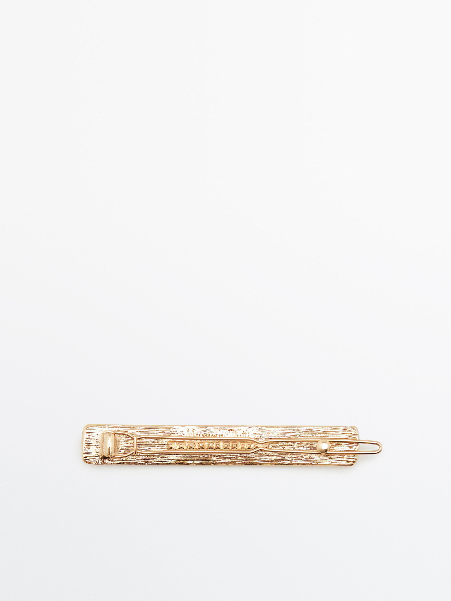 Horquilla textura baño oro - DORADO