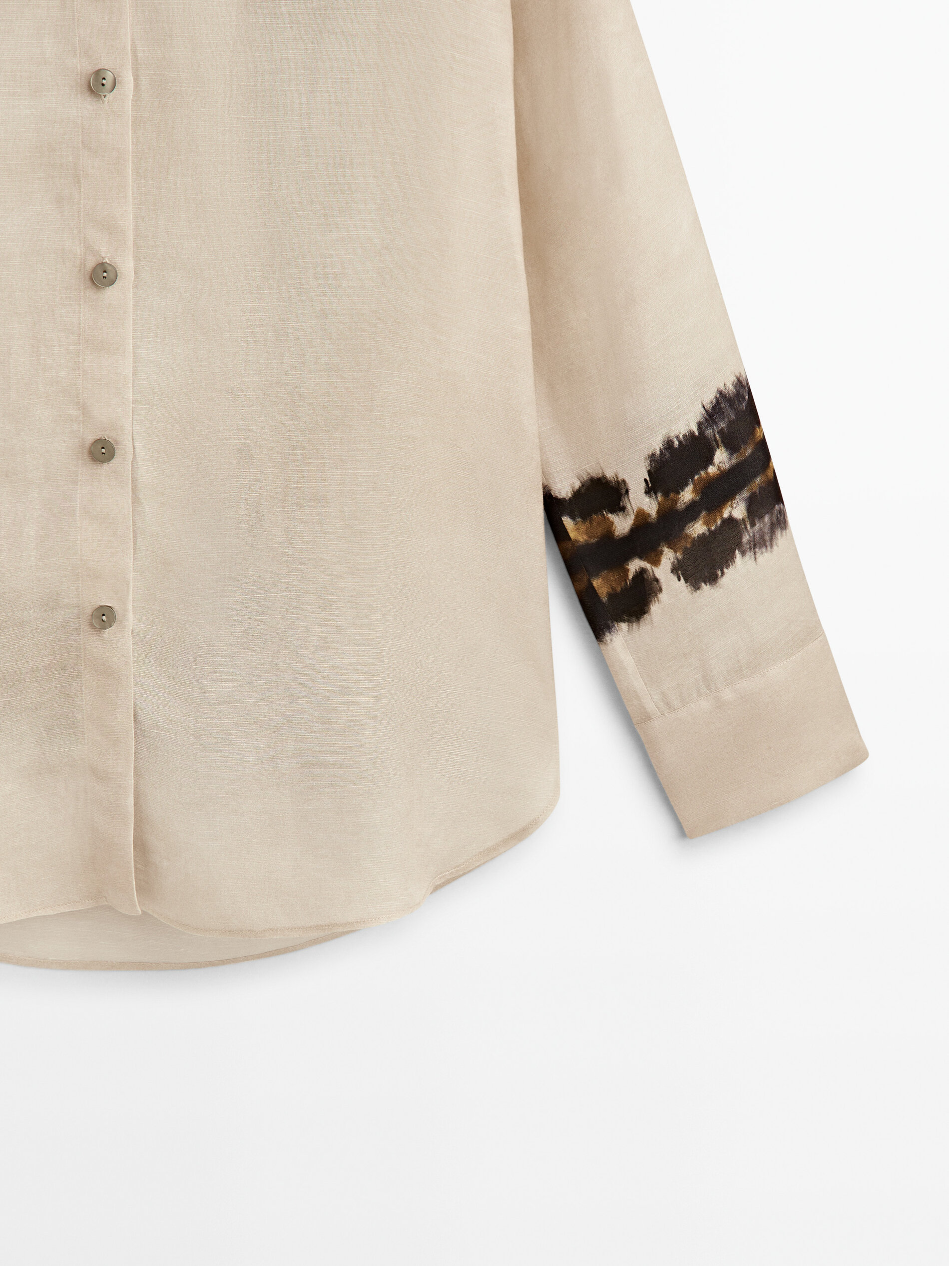 Camisa detalle tie dye - CRUDO