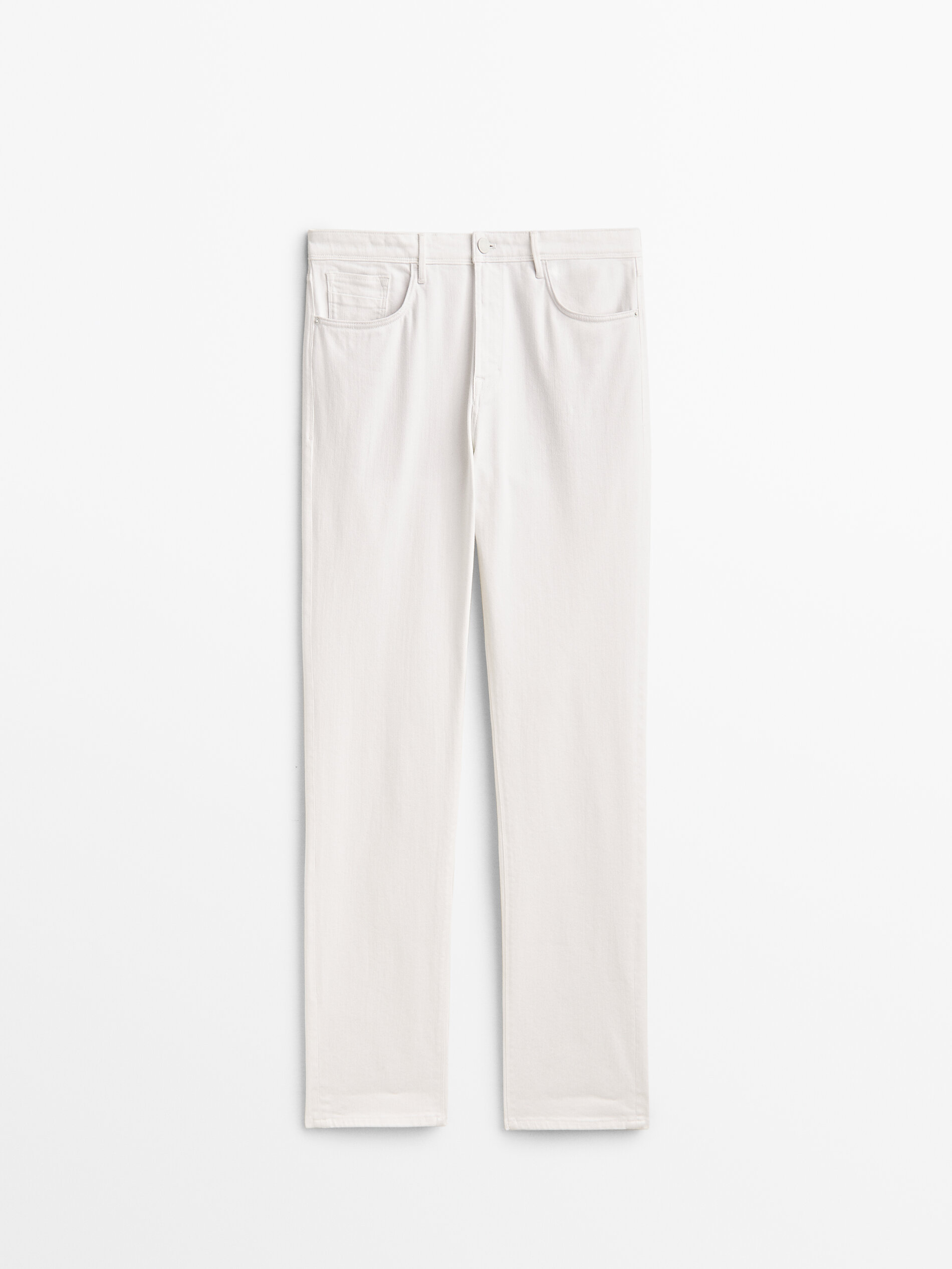 Pantalón vaquero tapered fit - BLANCO