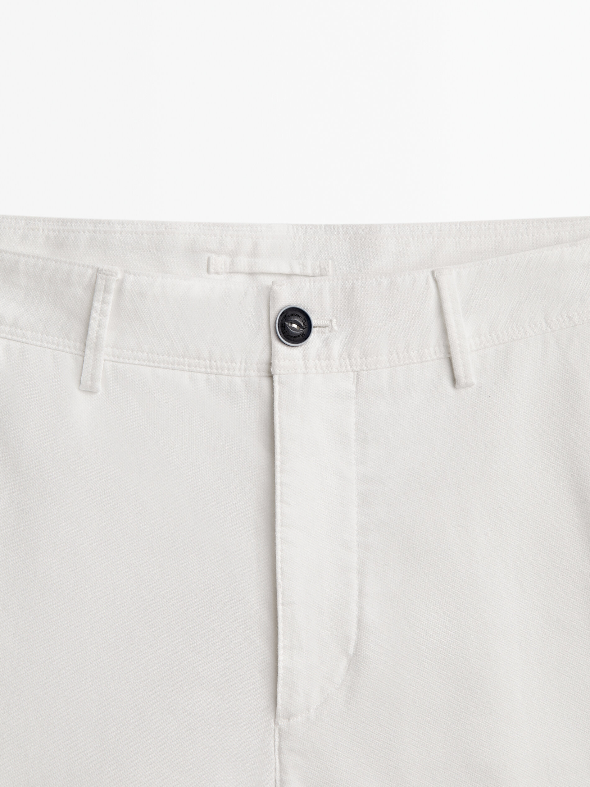 Bermuda microestructura algodón - BLANCO