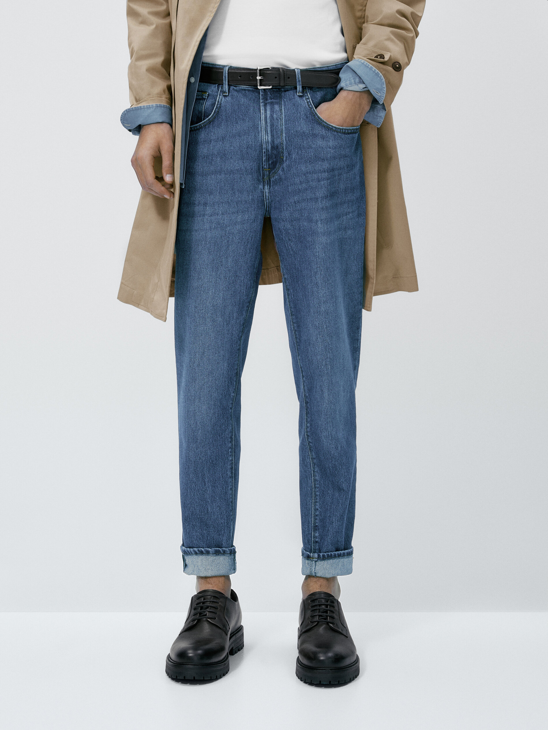 Pantalón vaquero dirty stone relaxed fit - INDIGO