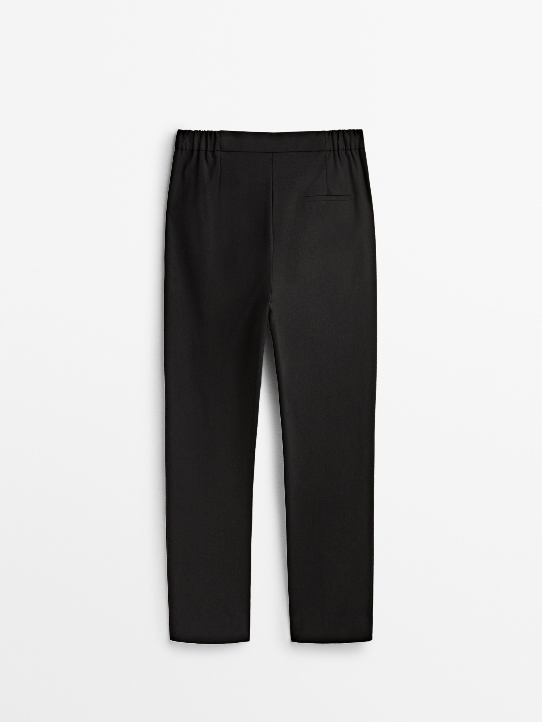 Pantalón traje lana fría - NEGRO