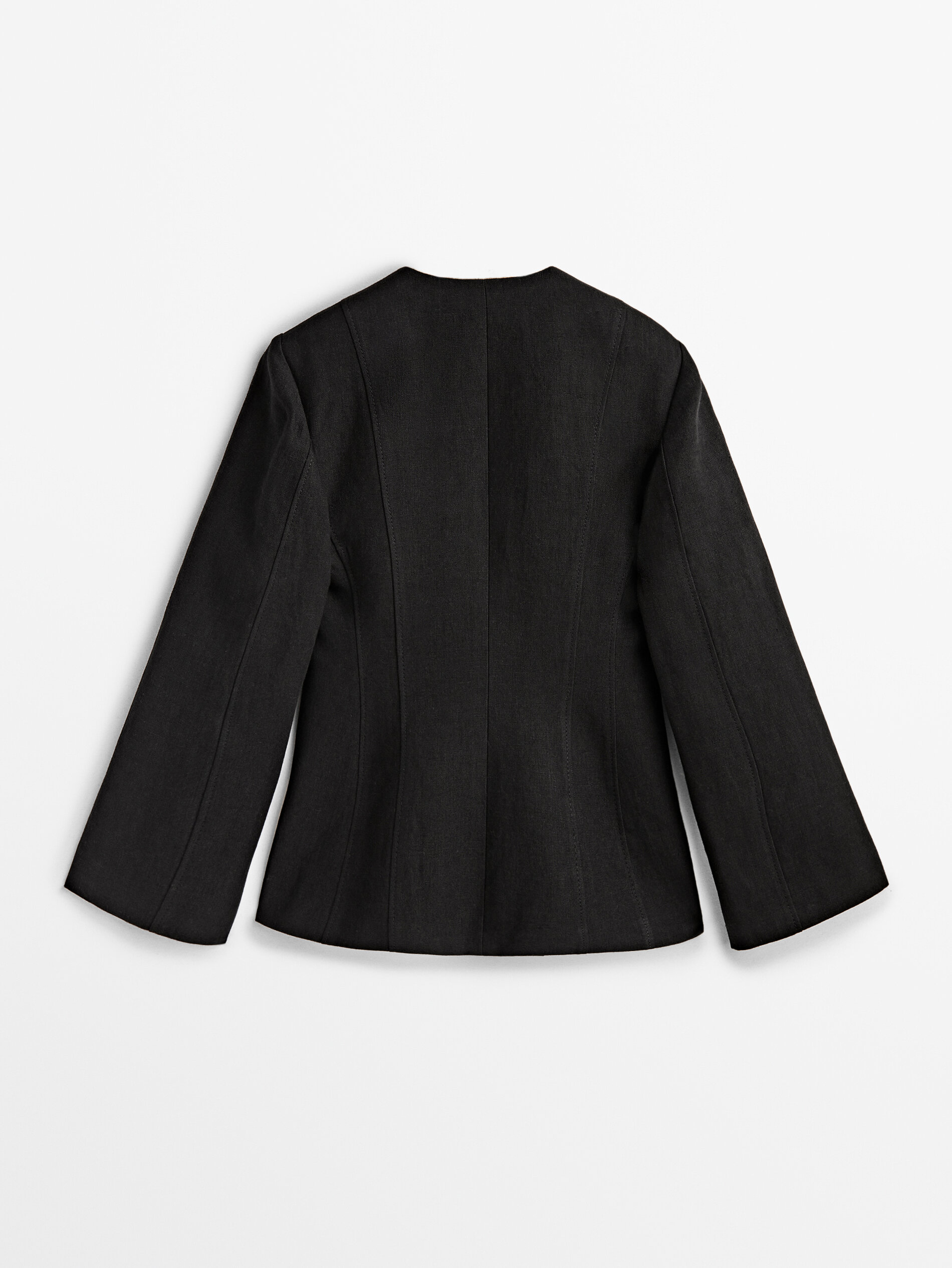 Americana traje lino kimono Limited edition - NEGRO