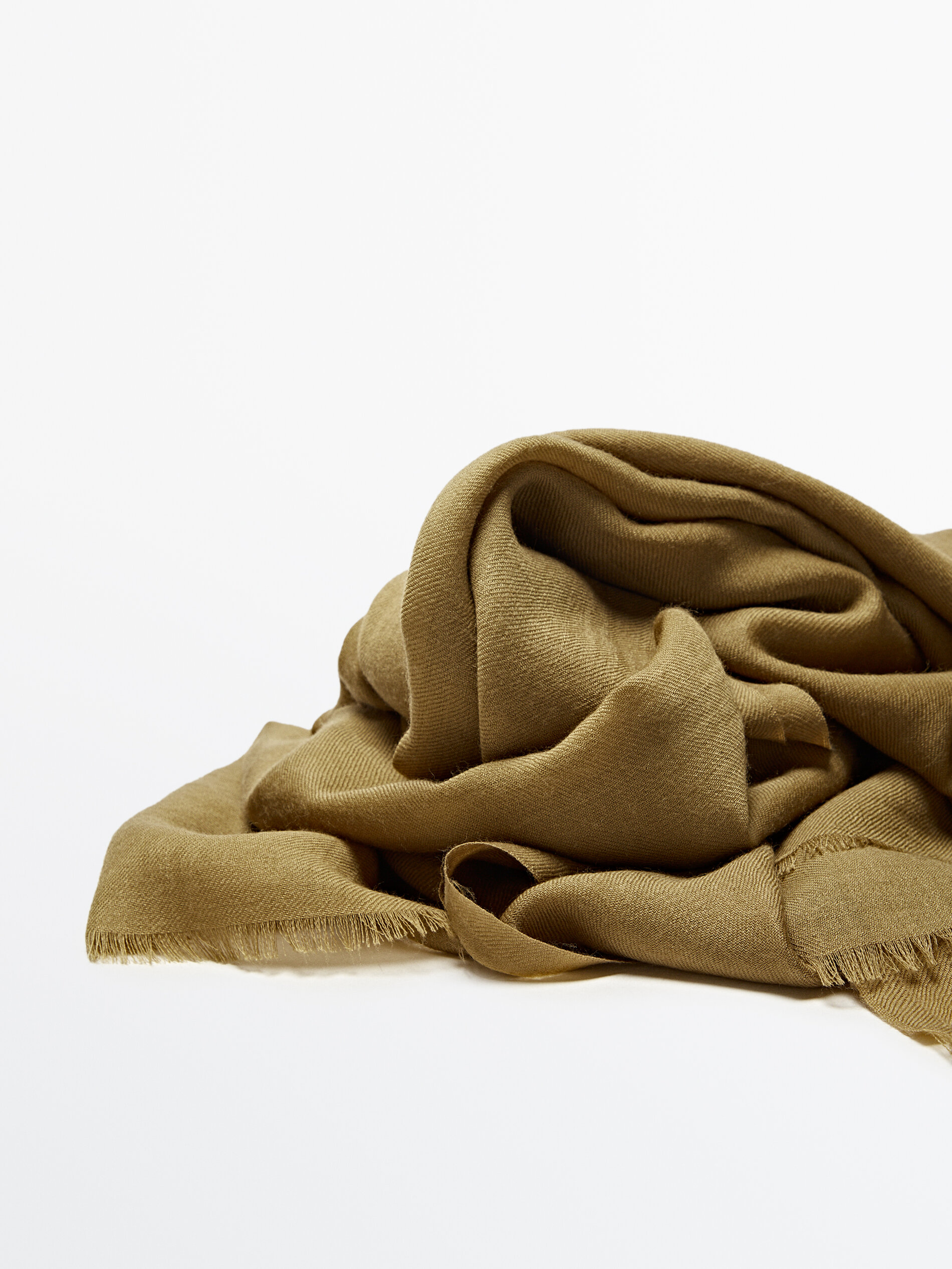 Fular 100% lana fría - KAKI