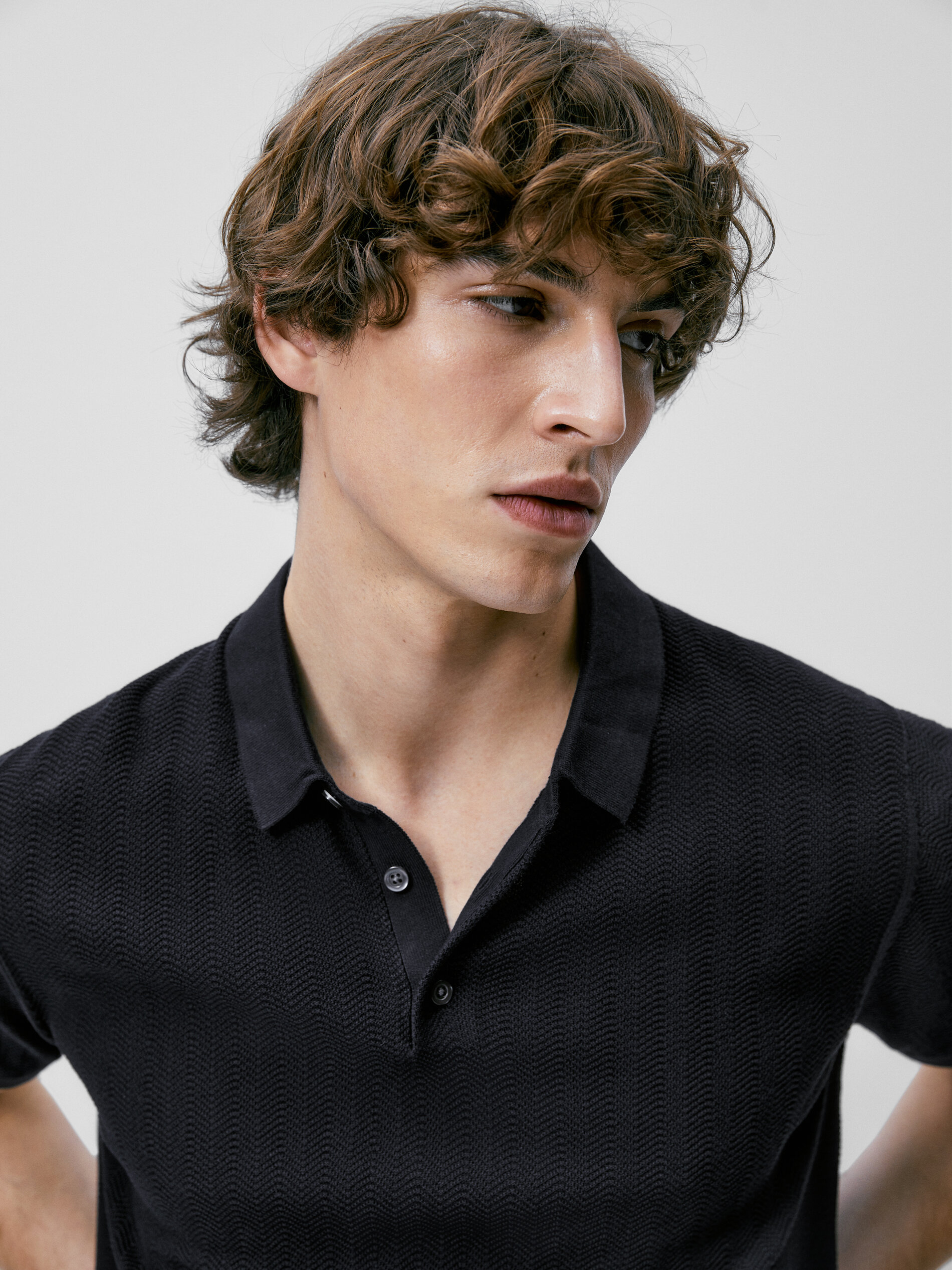 Jersey polo punto espiga algodón - AZUL MARINO