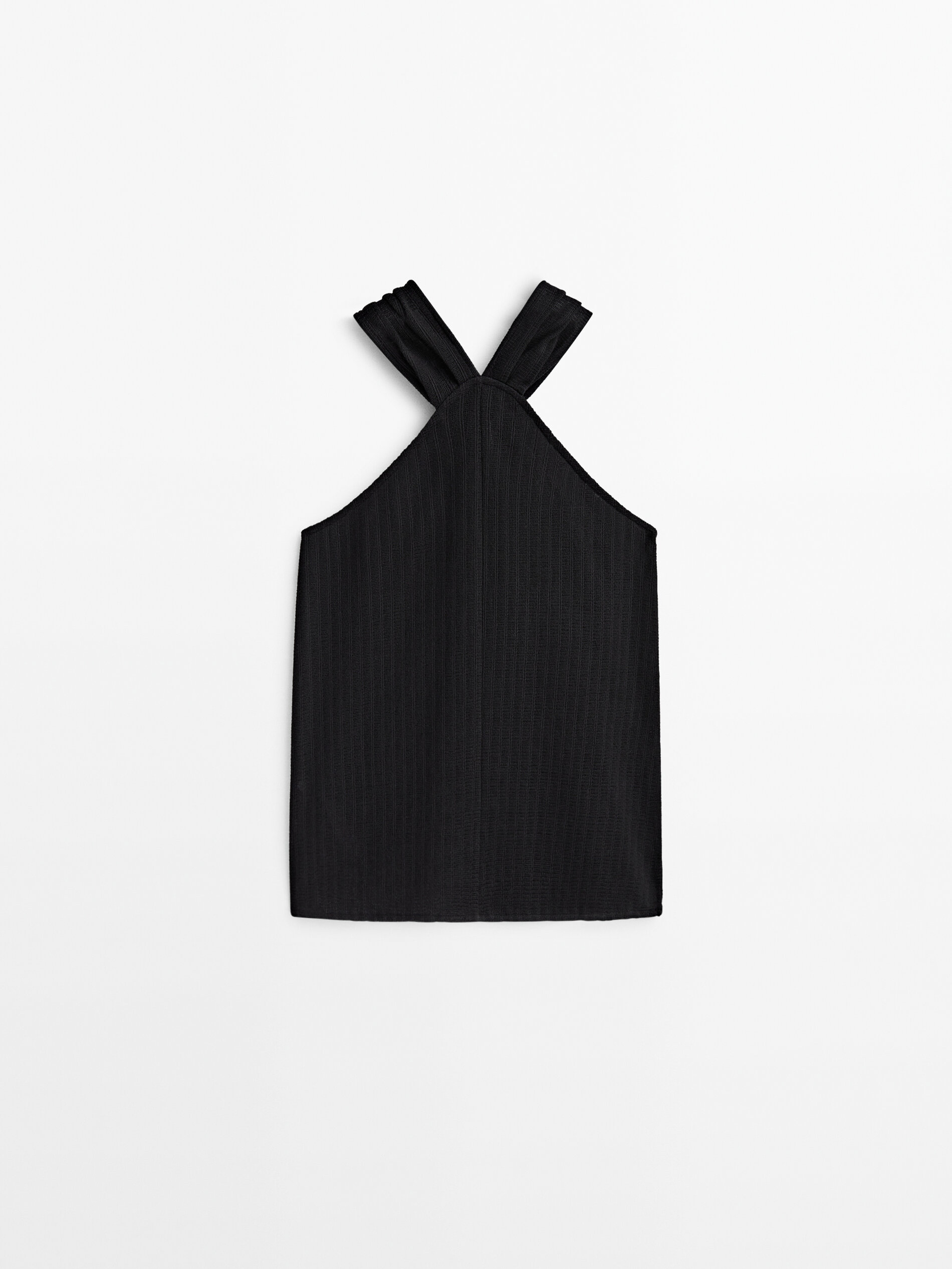 Top estructura tirante cruzado - NEGRO