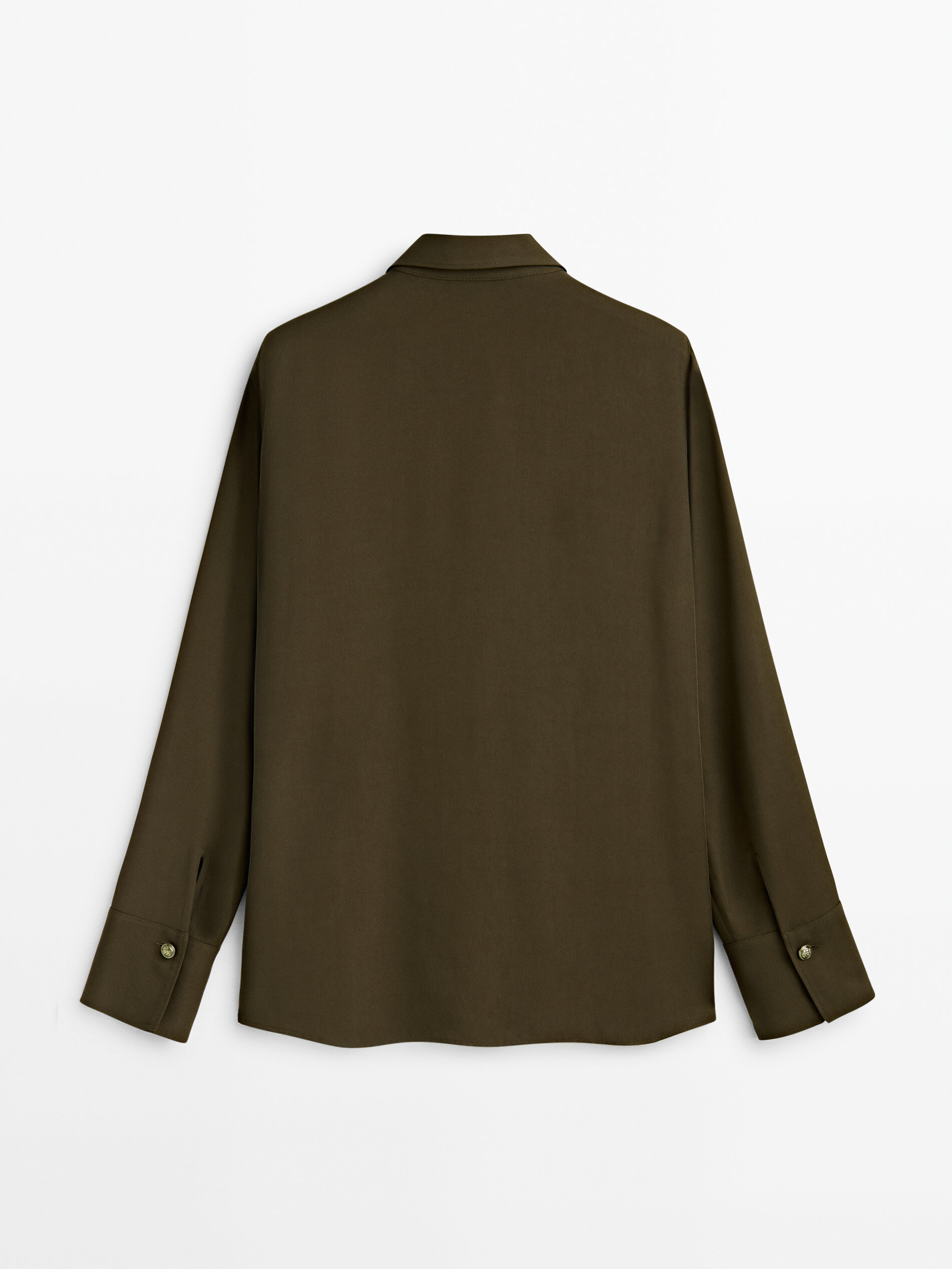 Camisa fluida bolsillos - KAKI