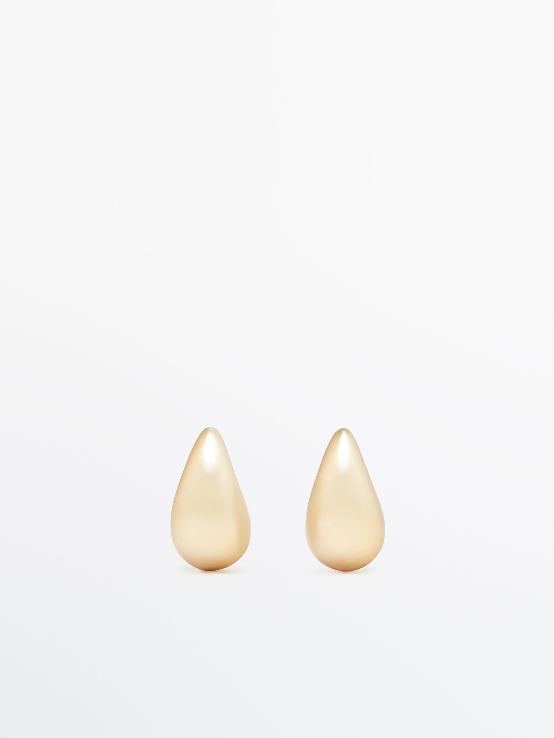 Pendientes dorados anchos baño oro - ORO