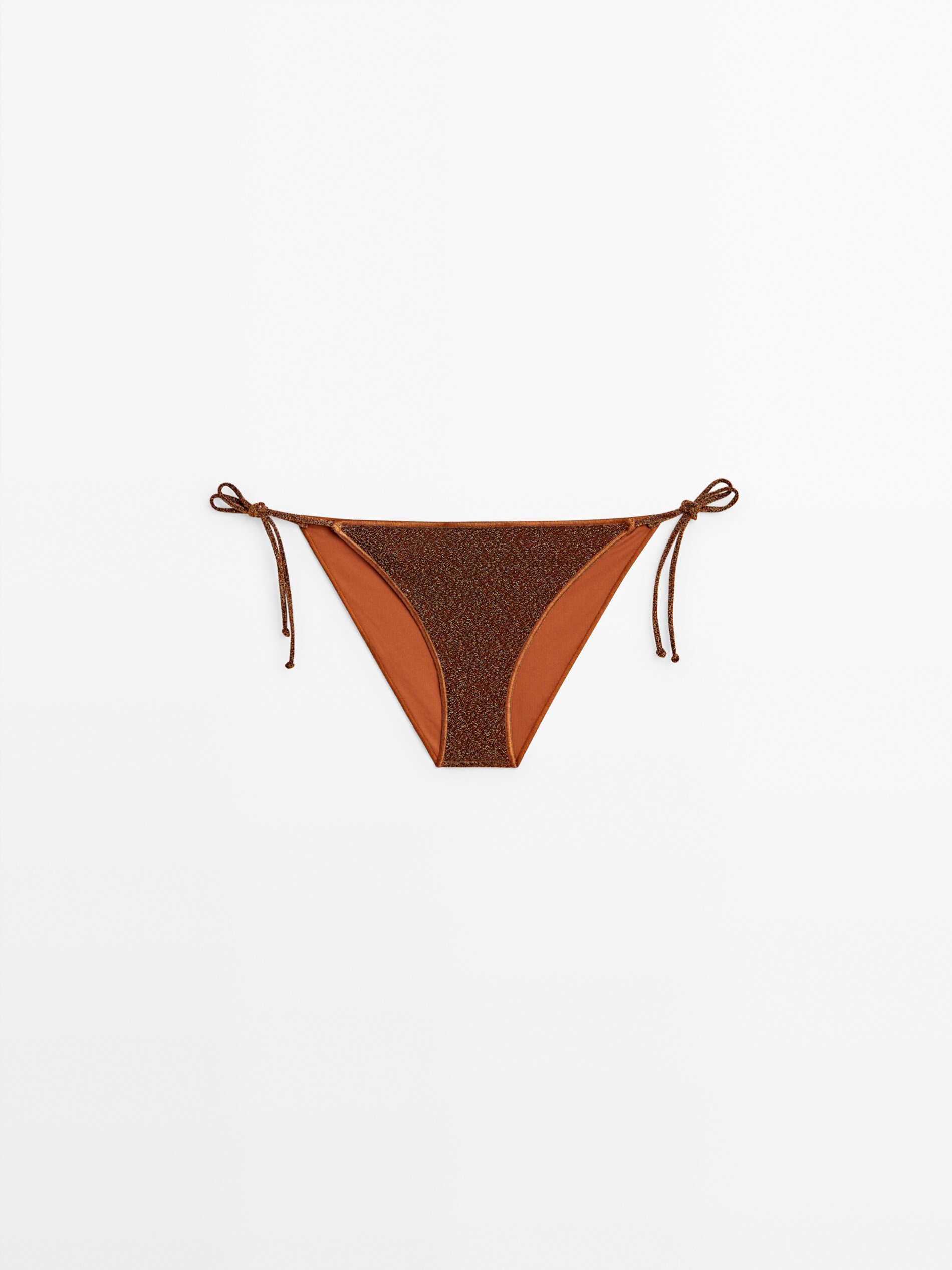 Braguita bikini brillo - COBRE