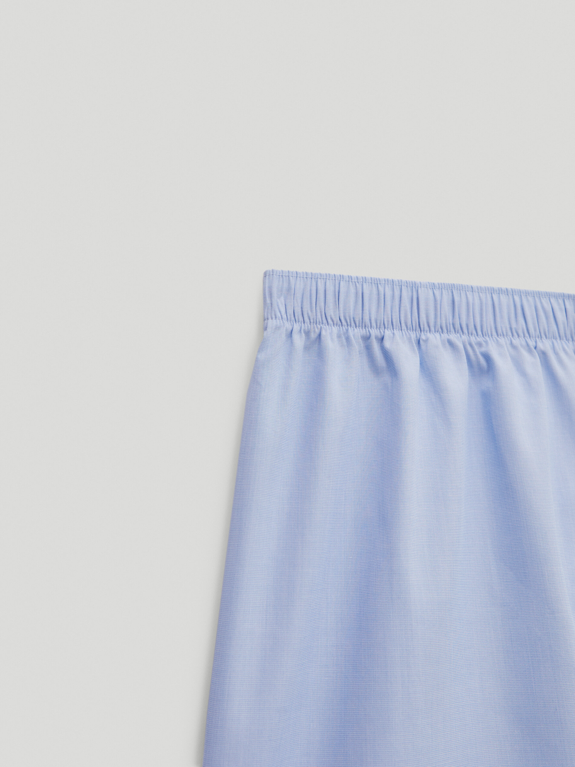 Calzoncillo algodón fil a fil - CELESTE