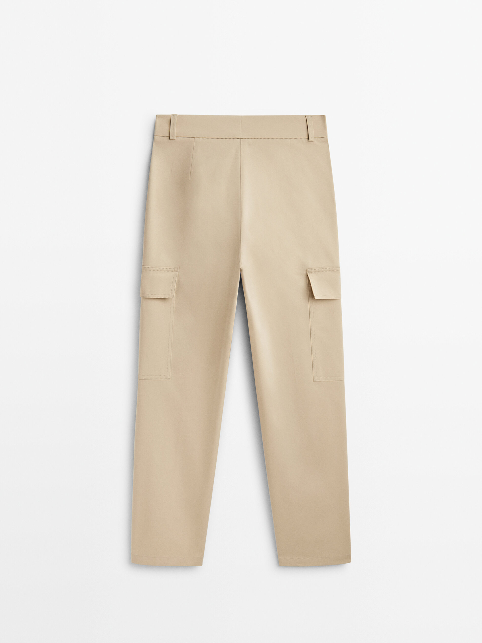 Pantalón cargo maxi bolsillos - BEIGE