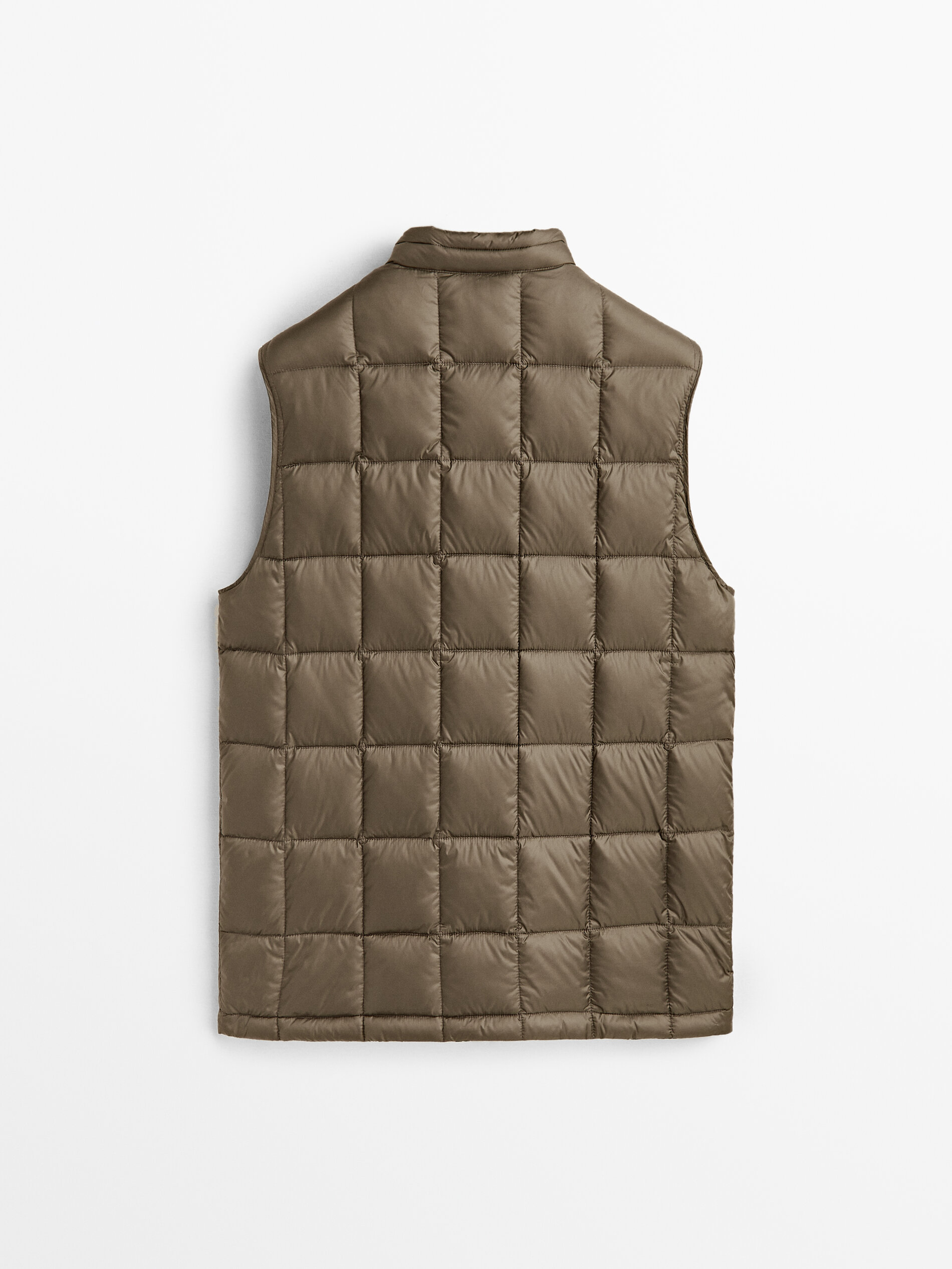 Chaleco acolchado ligero plumas - TOSTADO