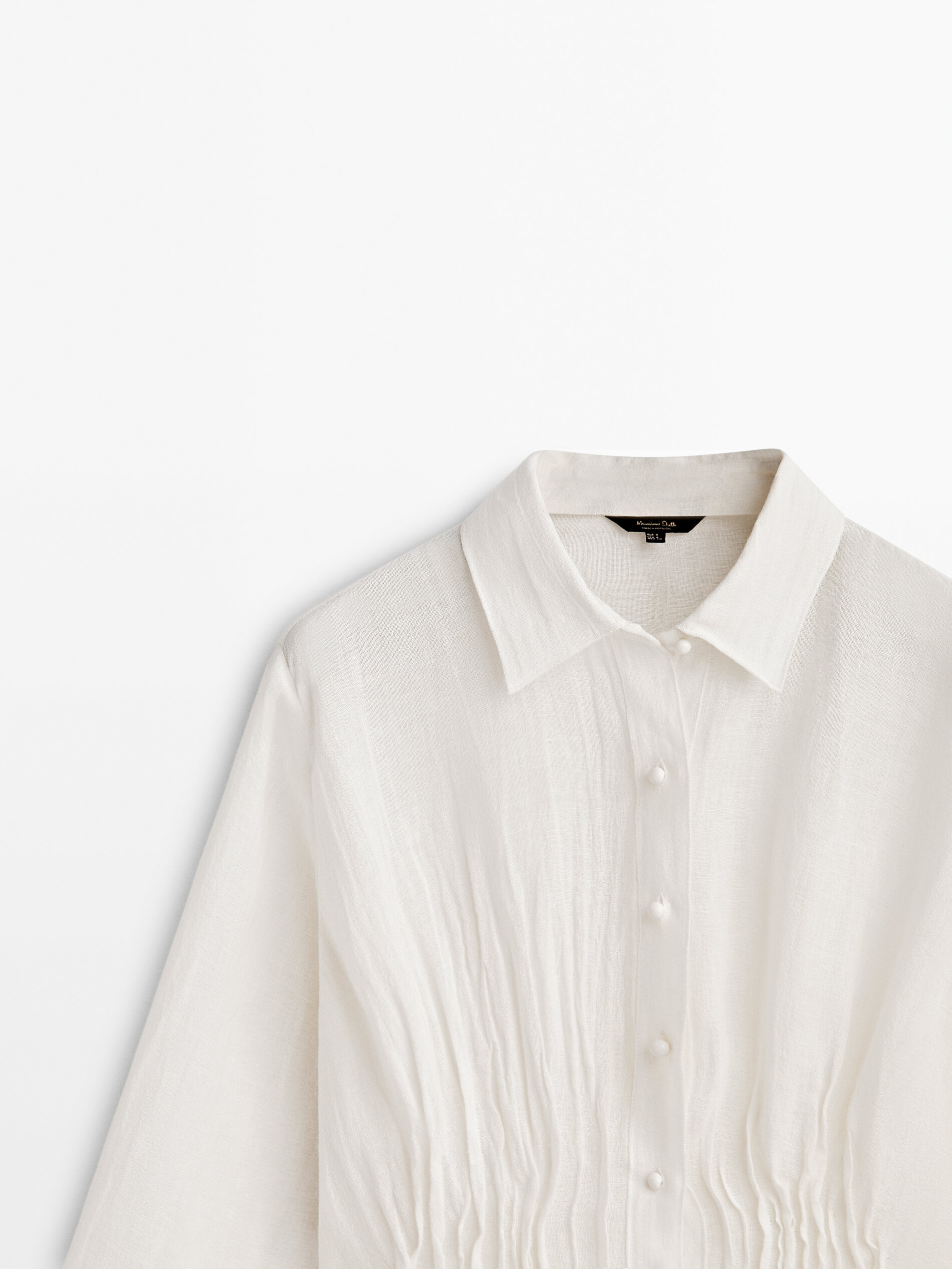 Blusón pliegues Limited Edition - CRUDO