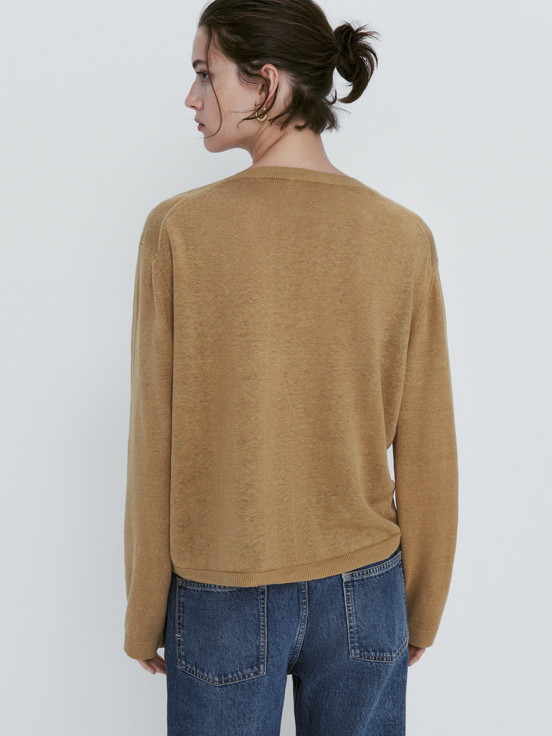 Jersey 100% lino cuello pico - ARENA