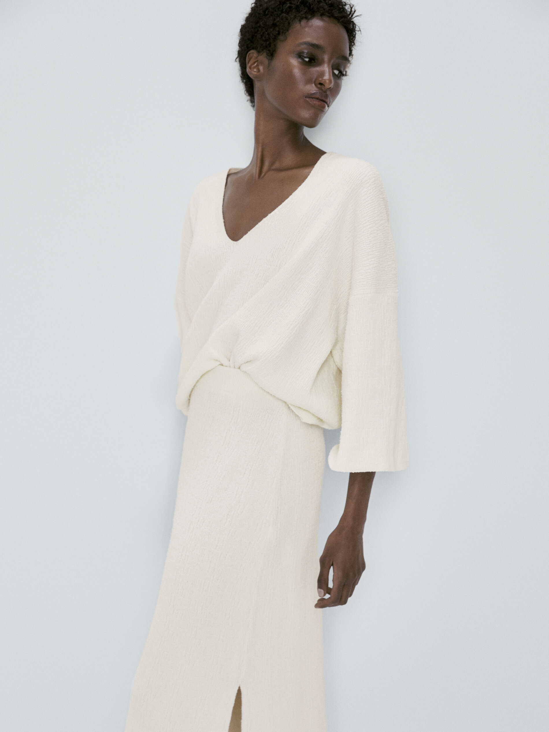 Falda punto estructura - CRUDO