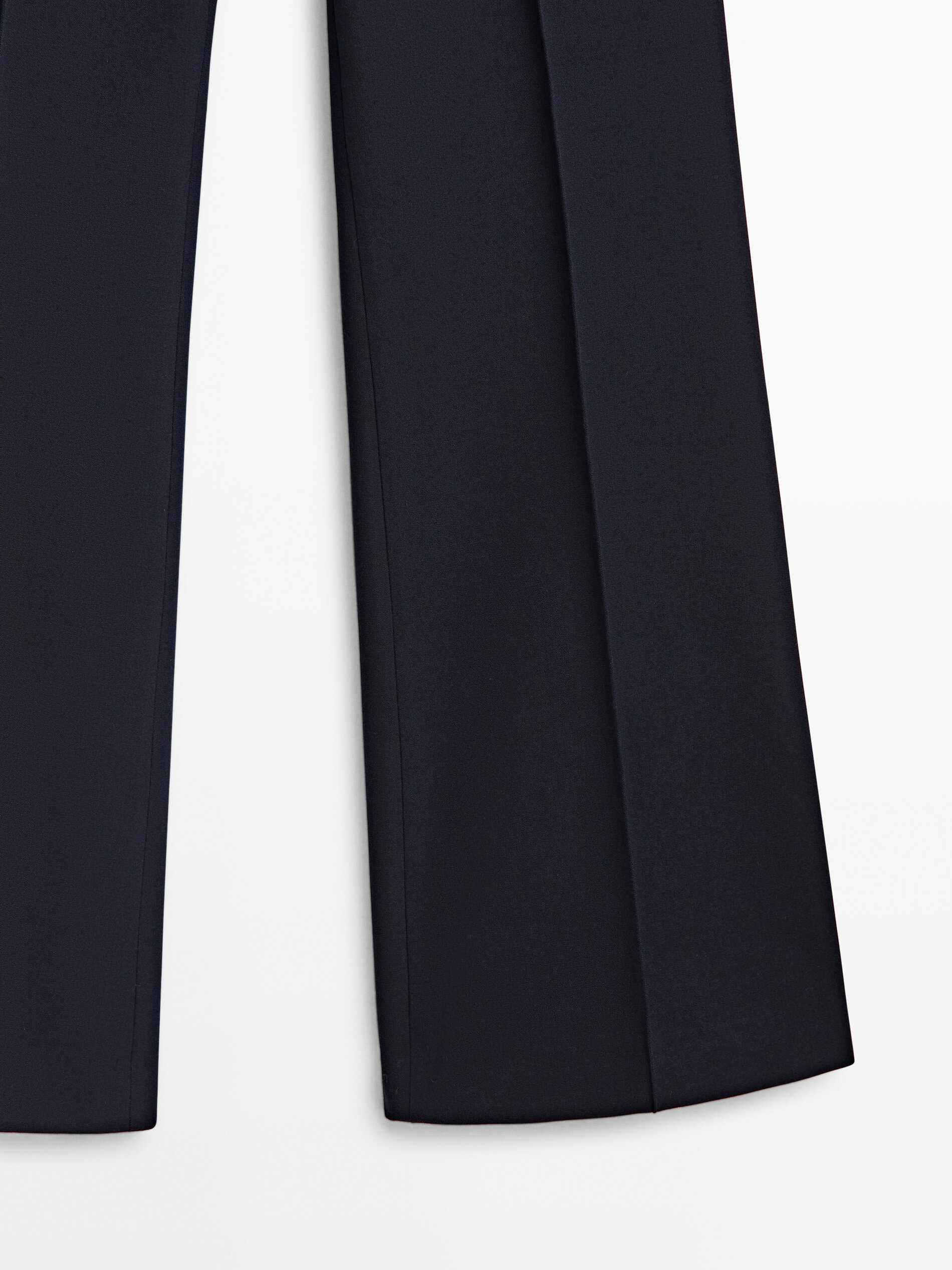 Pantalón flare con nervio central - AZUL MARINO