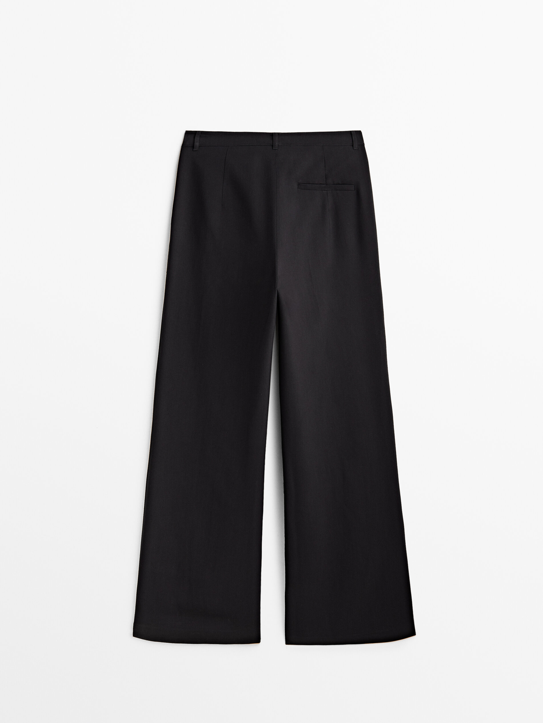 Pantalón ancho detalle botones - AZUL MARINO