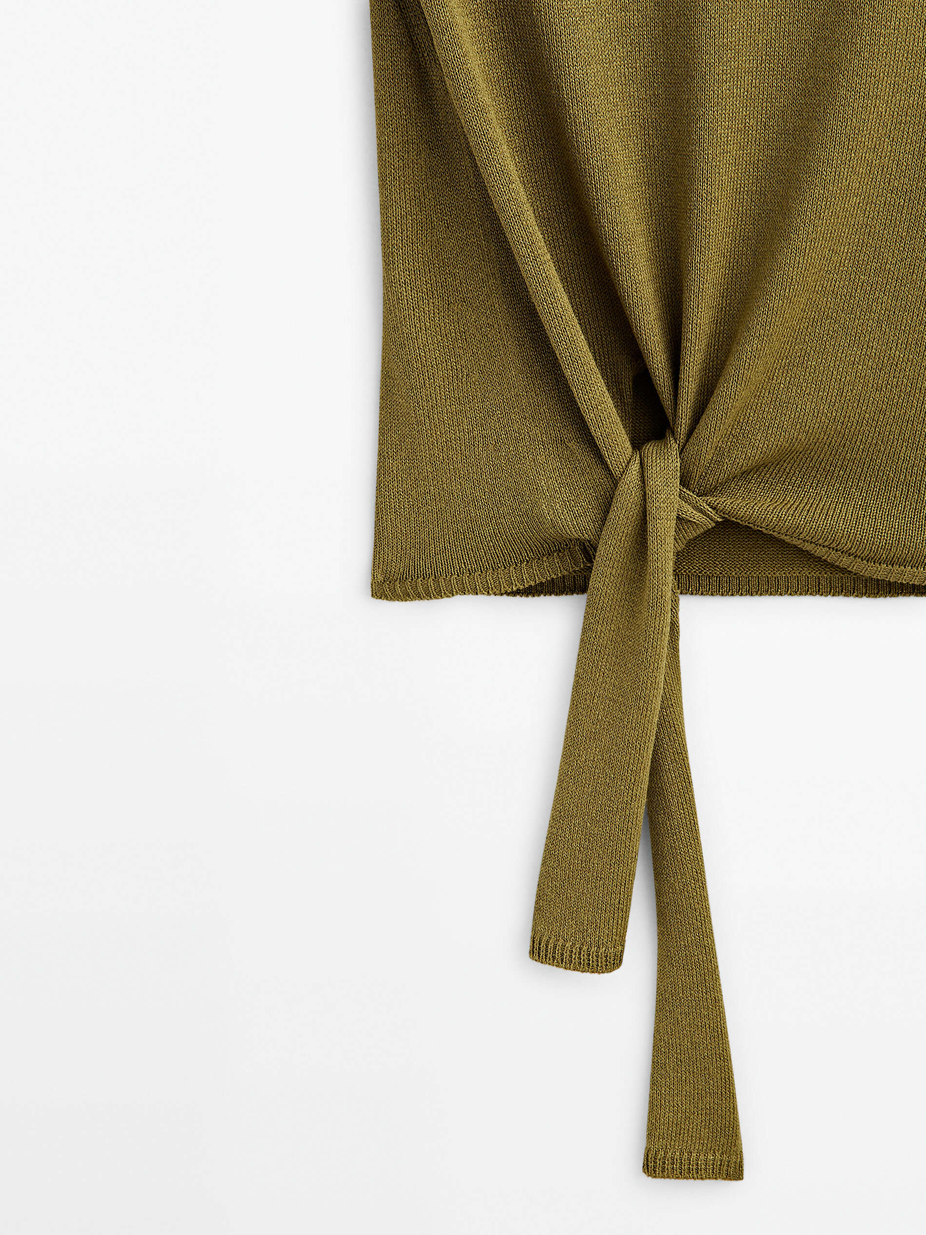 Top punto nudo lateral - OLIVA