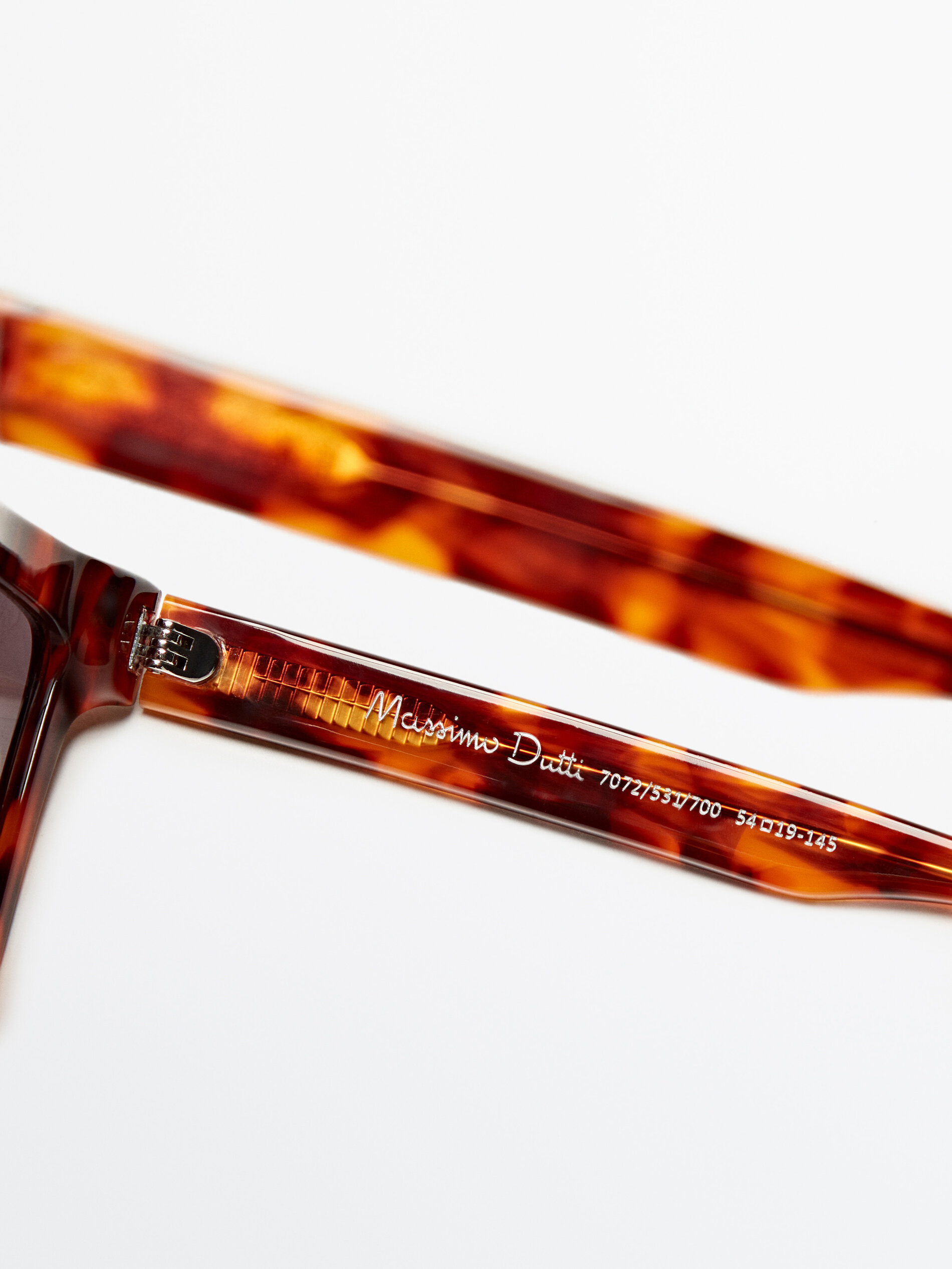 Gafas de sol d-frame efecto carey - MARRÓN