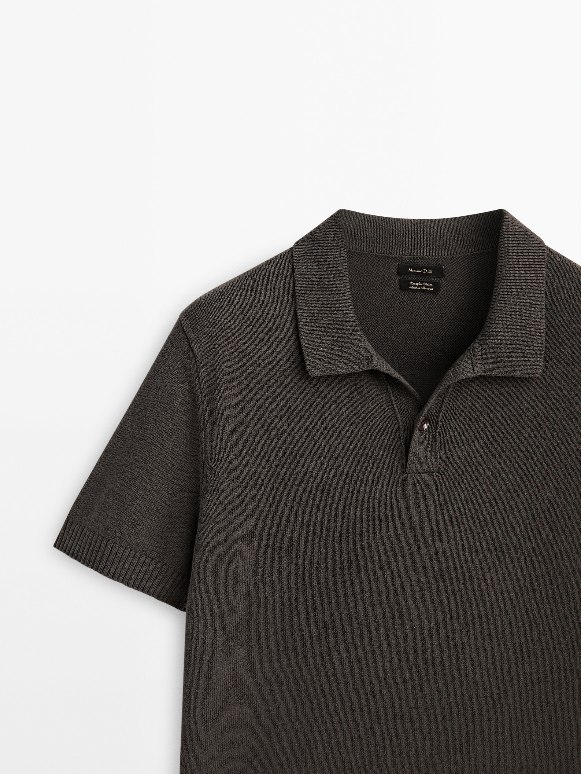 Jersey polo manga corta algodón - MARRÓN