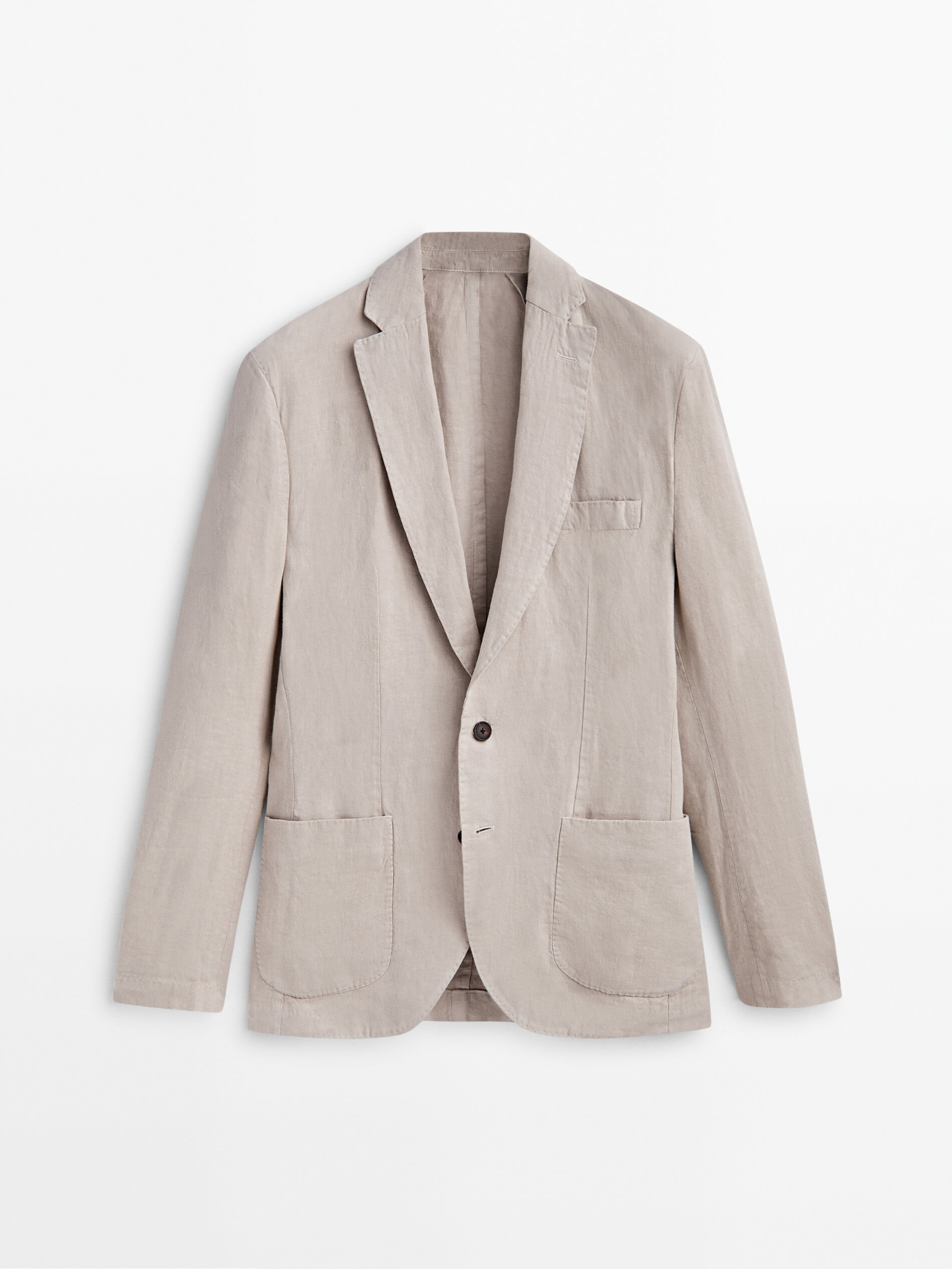 Americana lino tintada - BEIGE