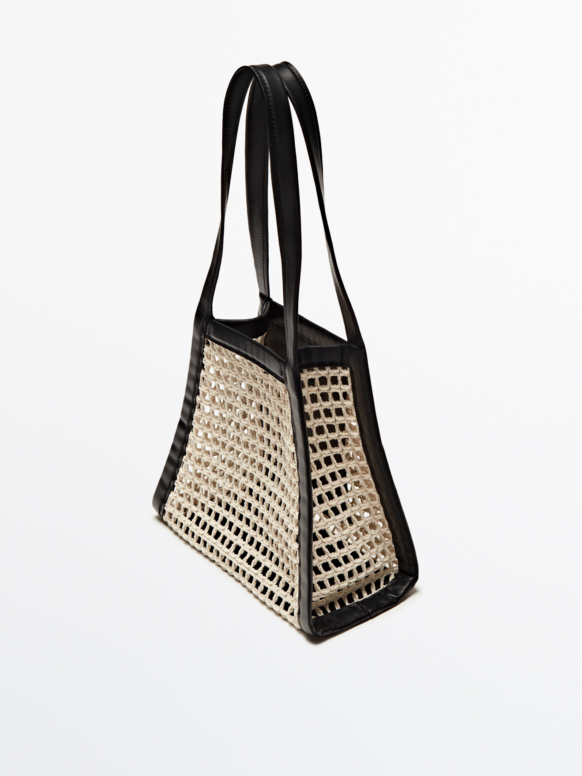 Bolso red combinado piel Limited edition - BLANCO