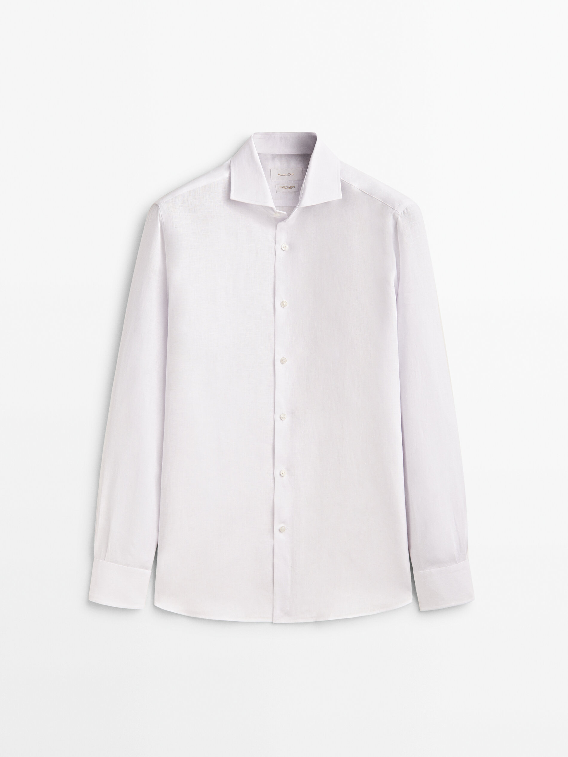 Camisa 100% lino slim fit - BLANCO