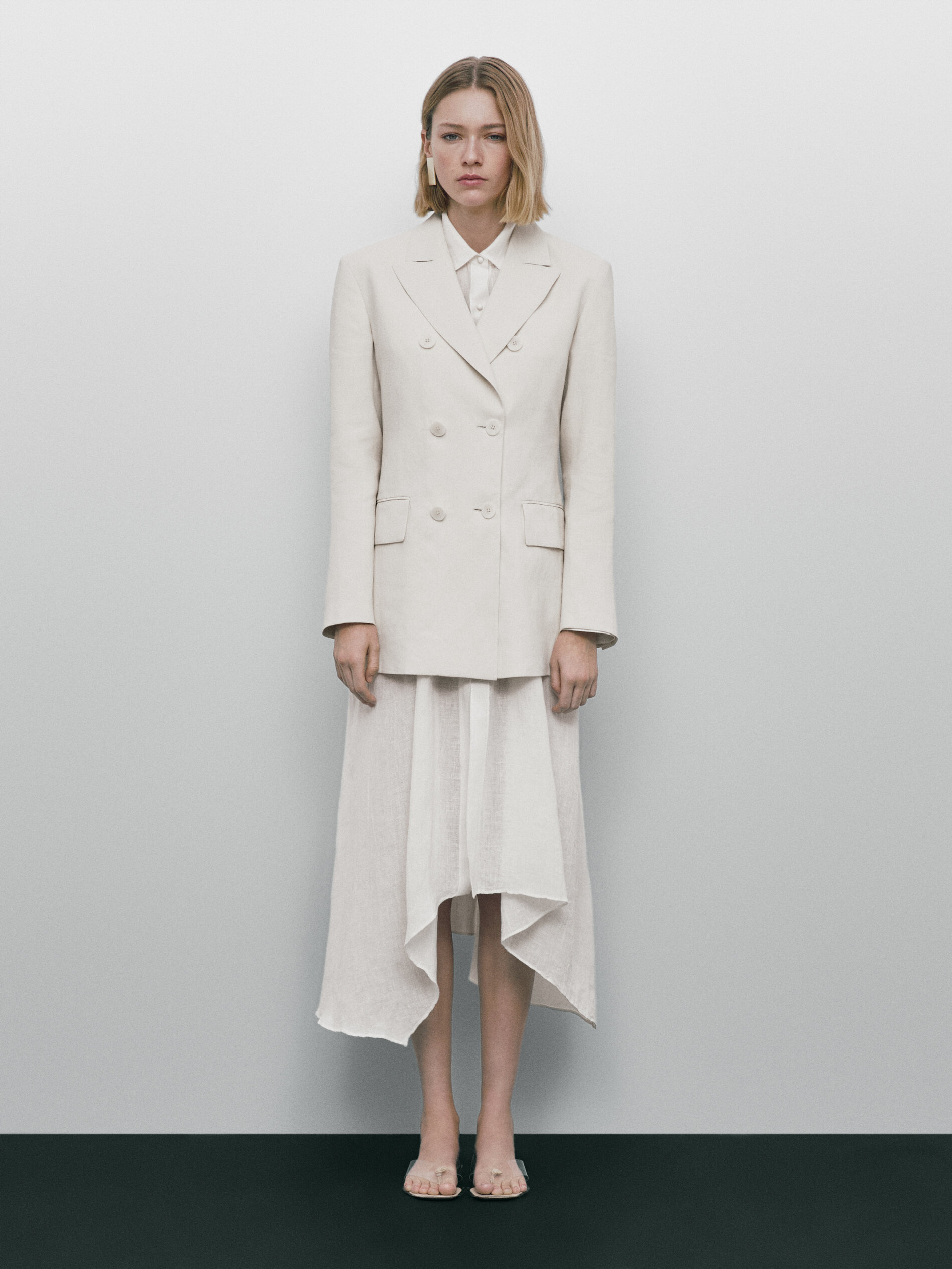 Blusón pliegues Limited Edition - CRUDO