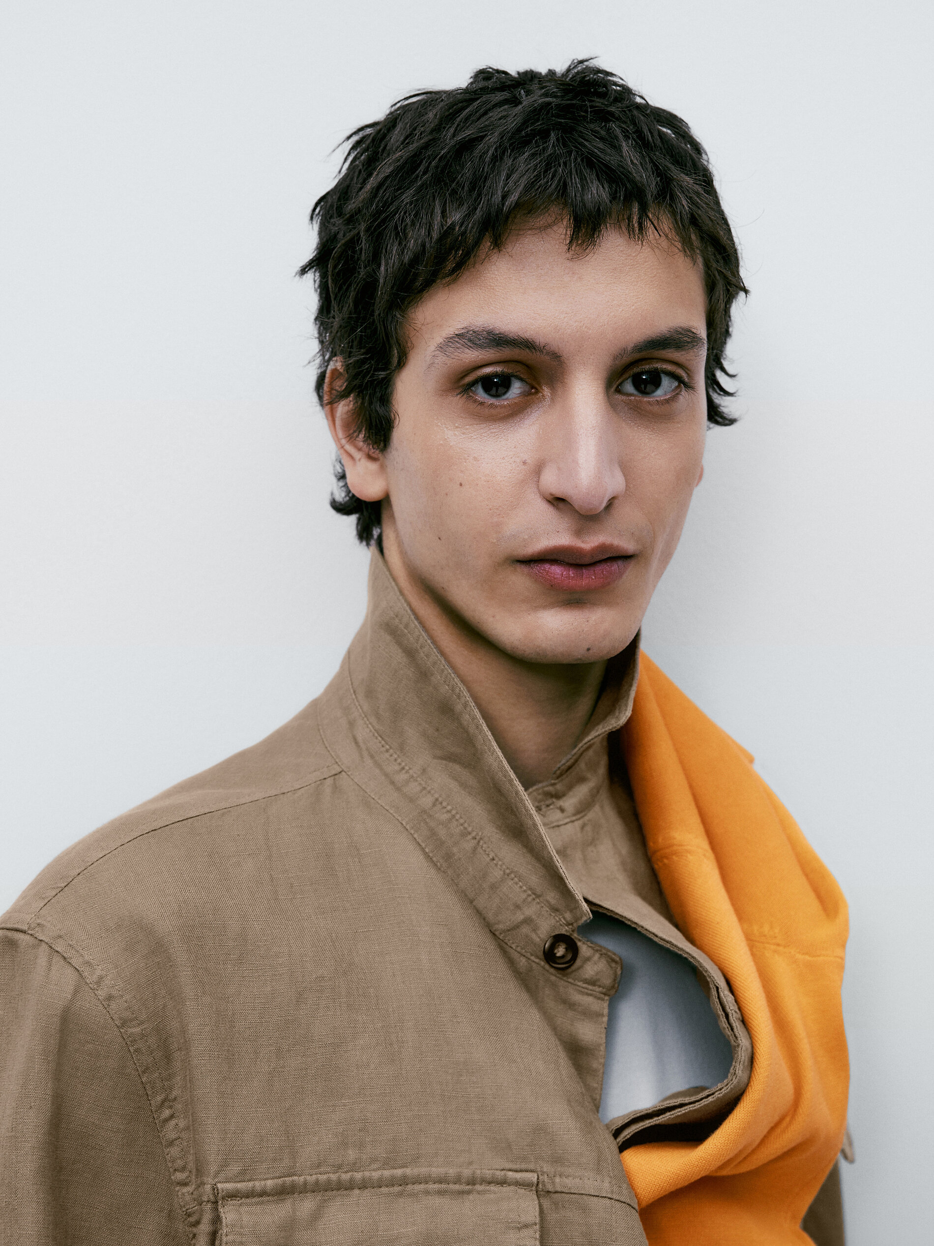 Sobrecamisa 100% lino bolsillos - TOSTADO