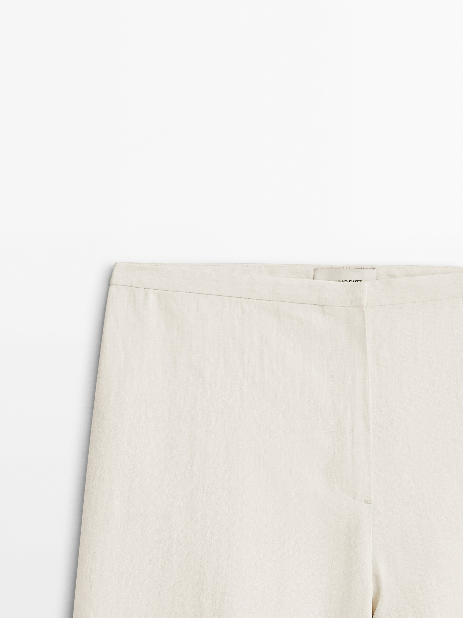 Pantalón traje lino Limited edition - MARFIL