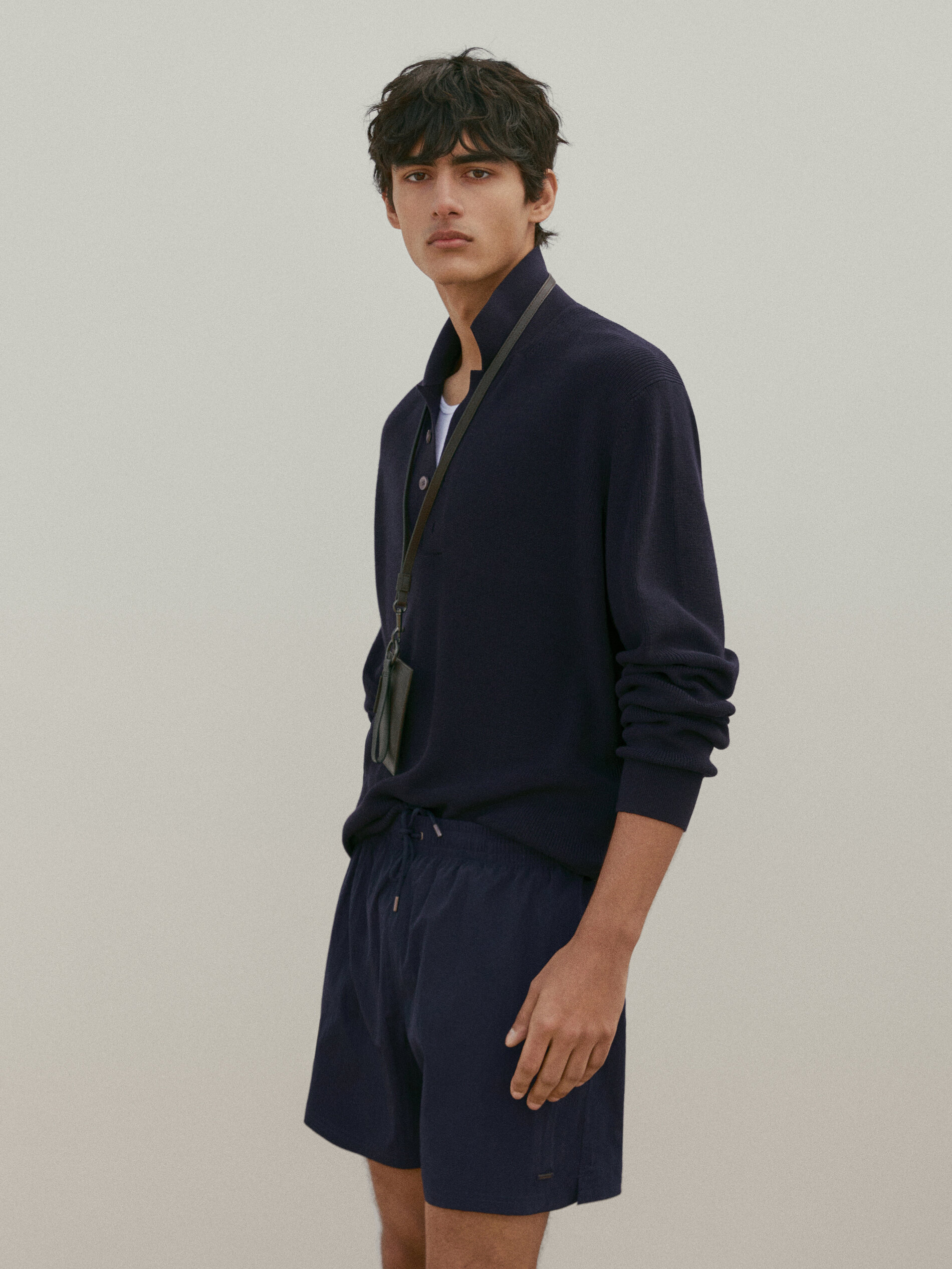 Bañador liso - AZUL MARINO