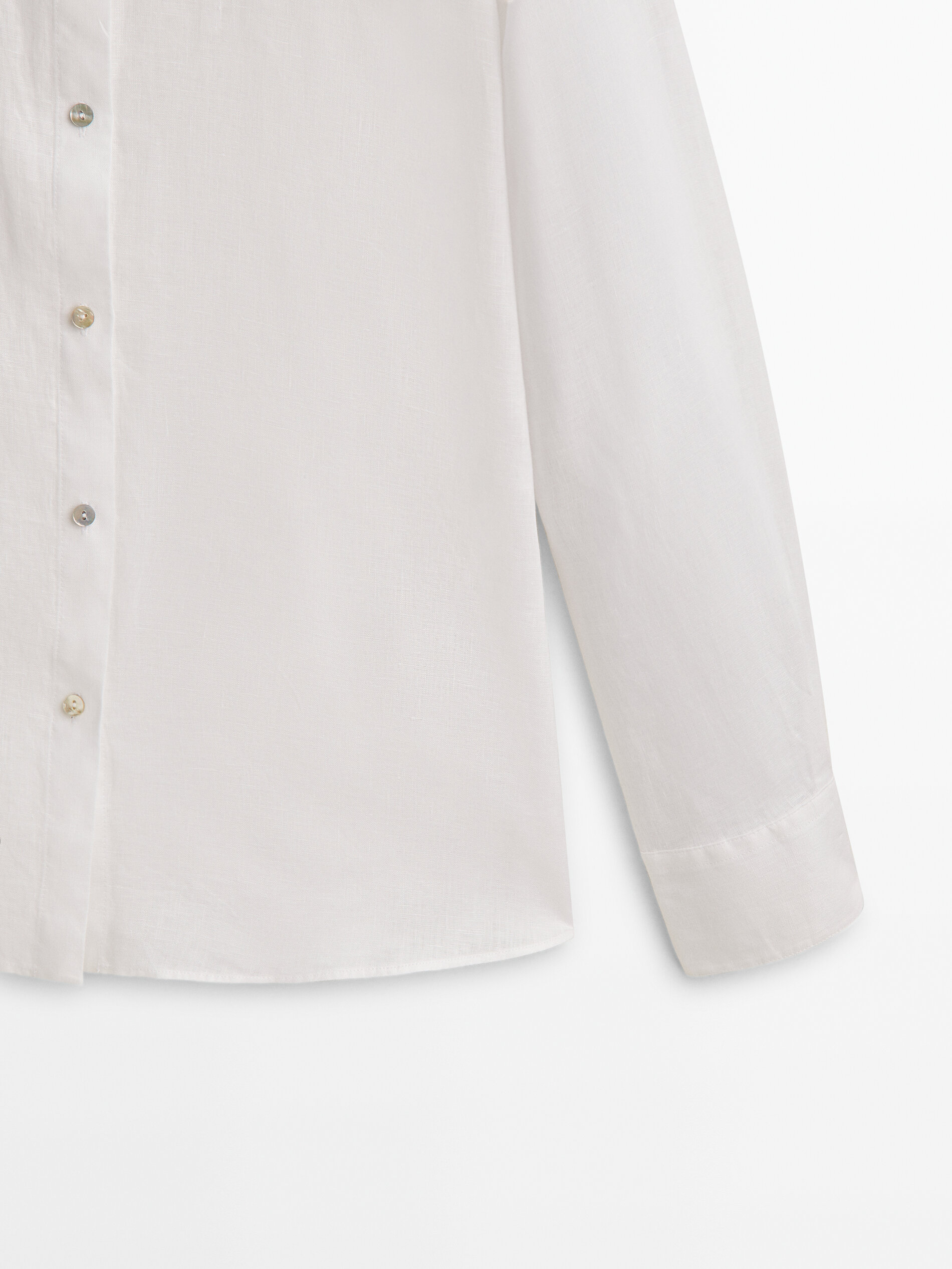 Camisa 100% lino - BLANCO