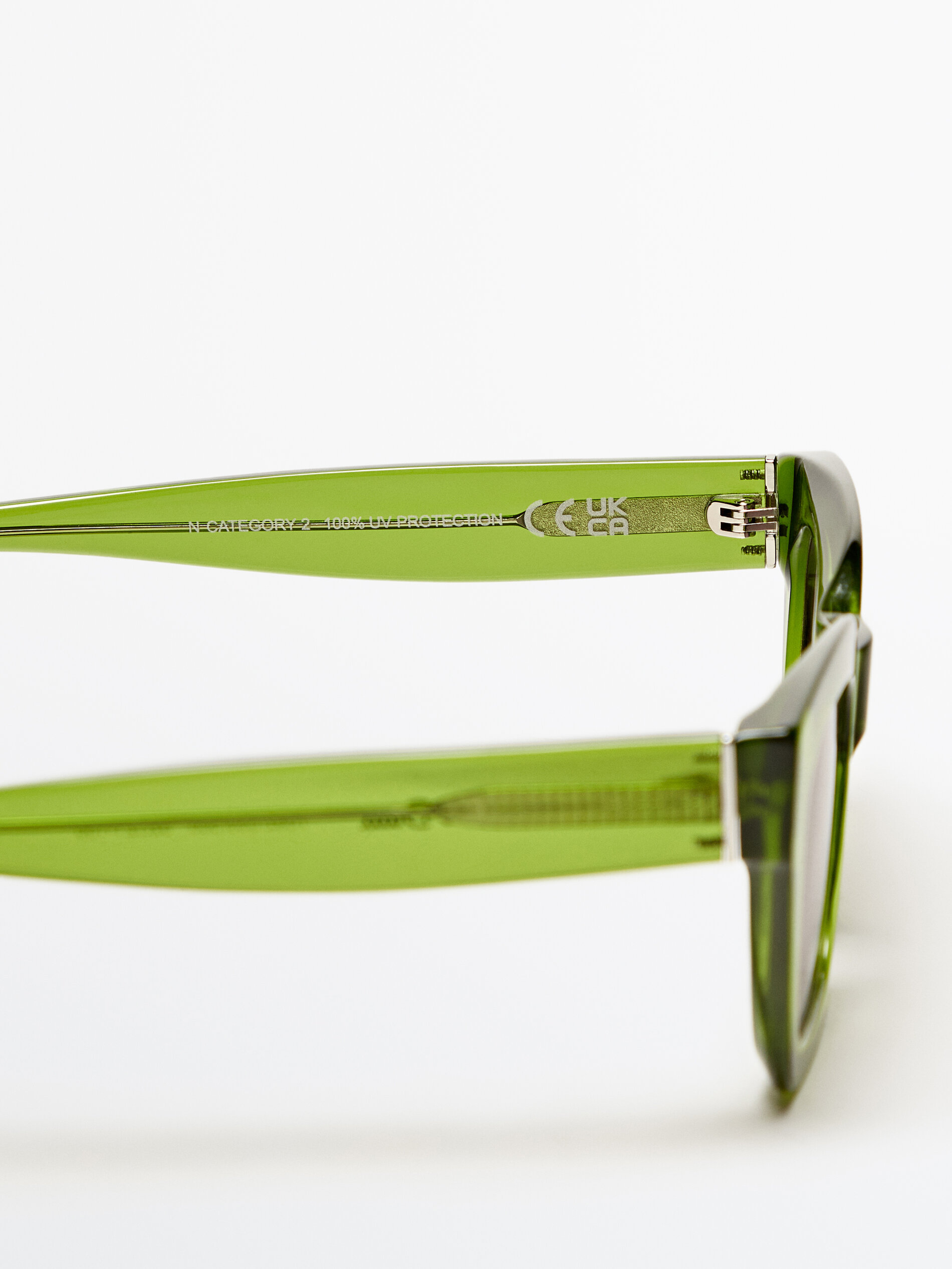 Gafas de sol cuadradas midi - VERDE