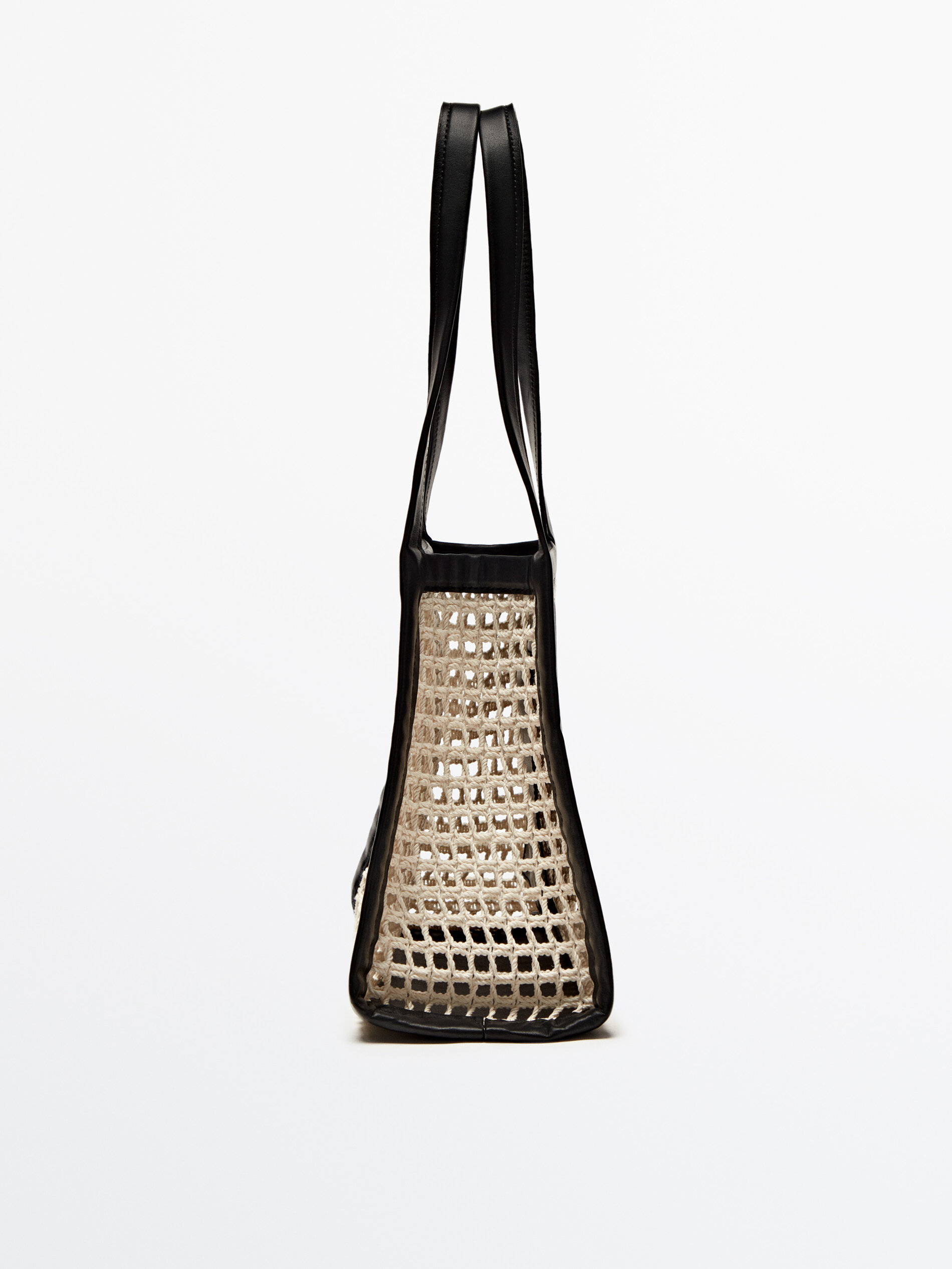 Bolso red combinado piel Limited edition - BLANCO