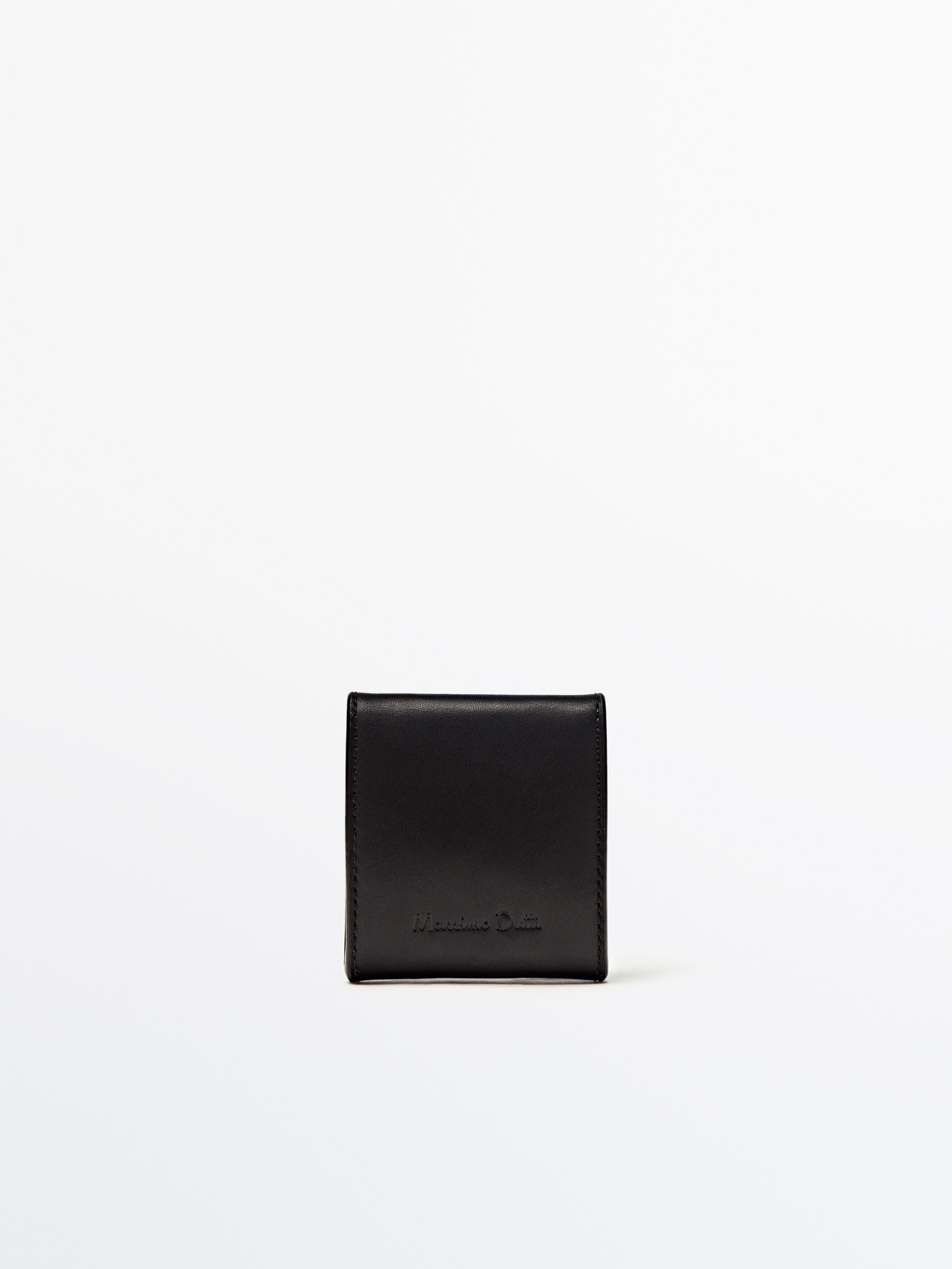 Monedero de piel - NEGRO