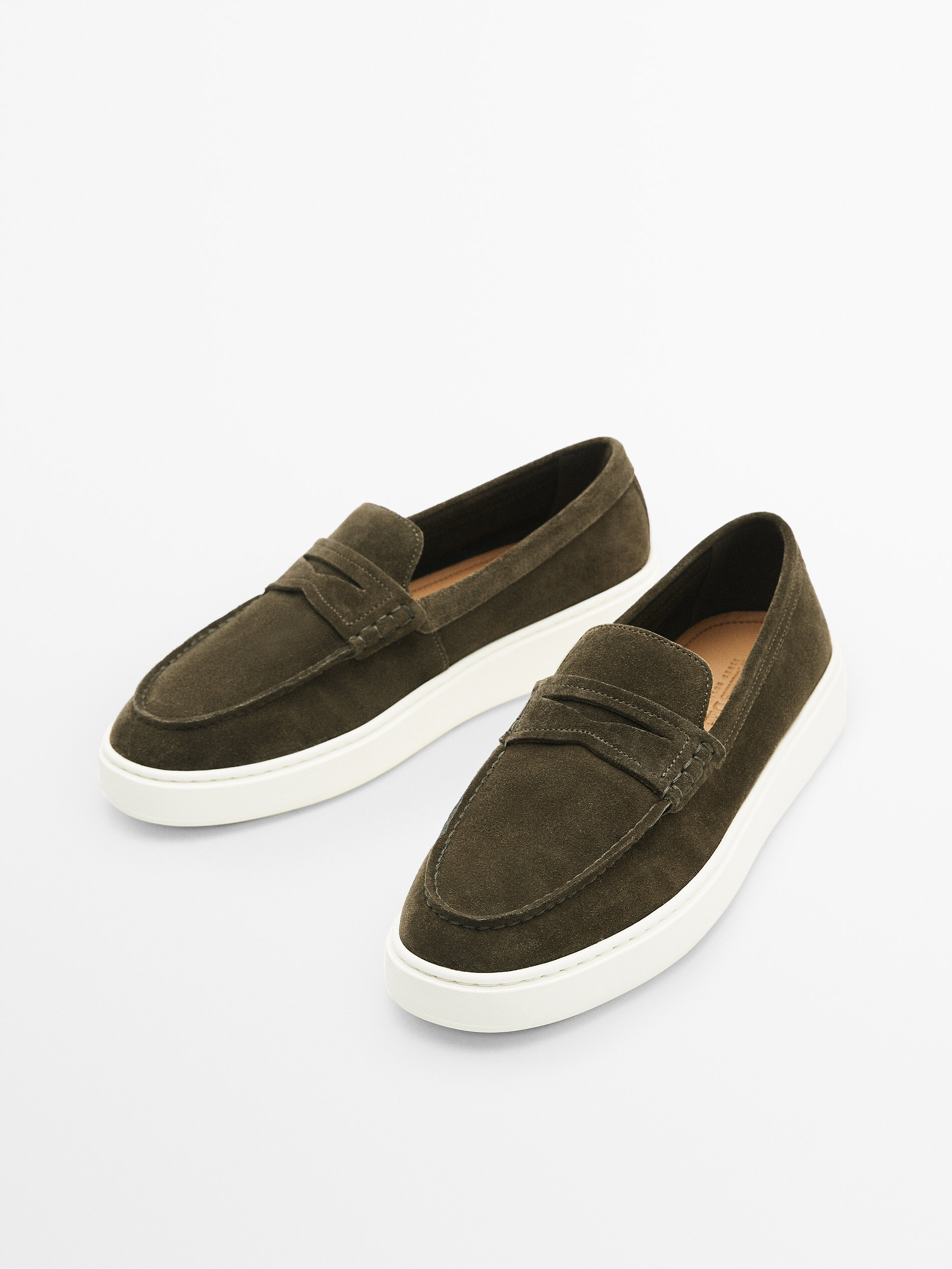 Mocasín soft serraje antifaz - KAKI