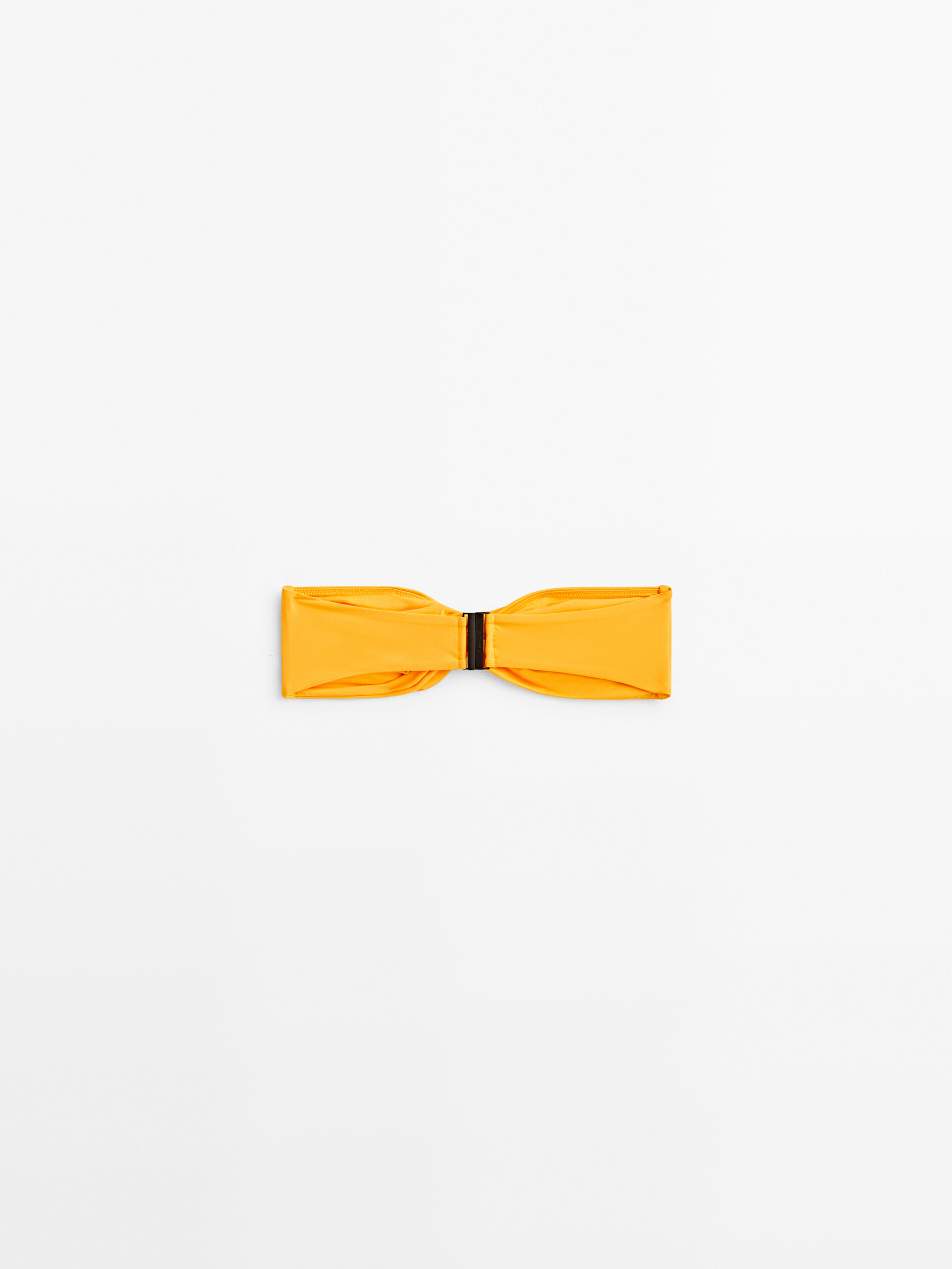 Top bikini bandeau cruzado - MANDARINA