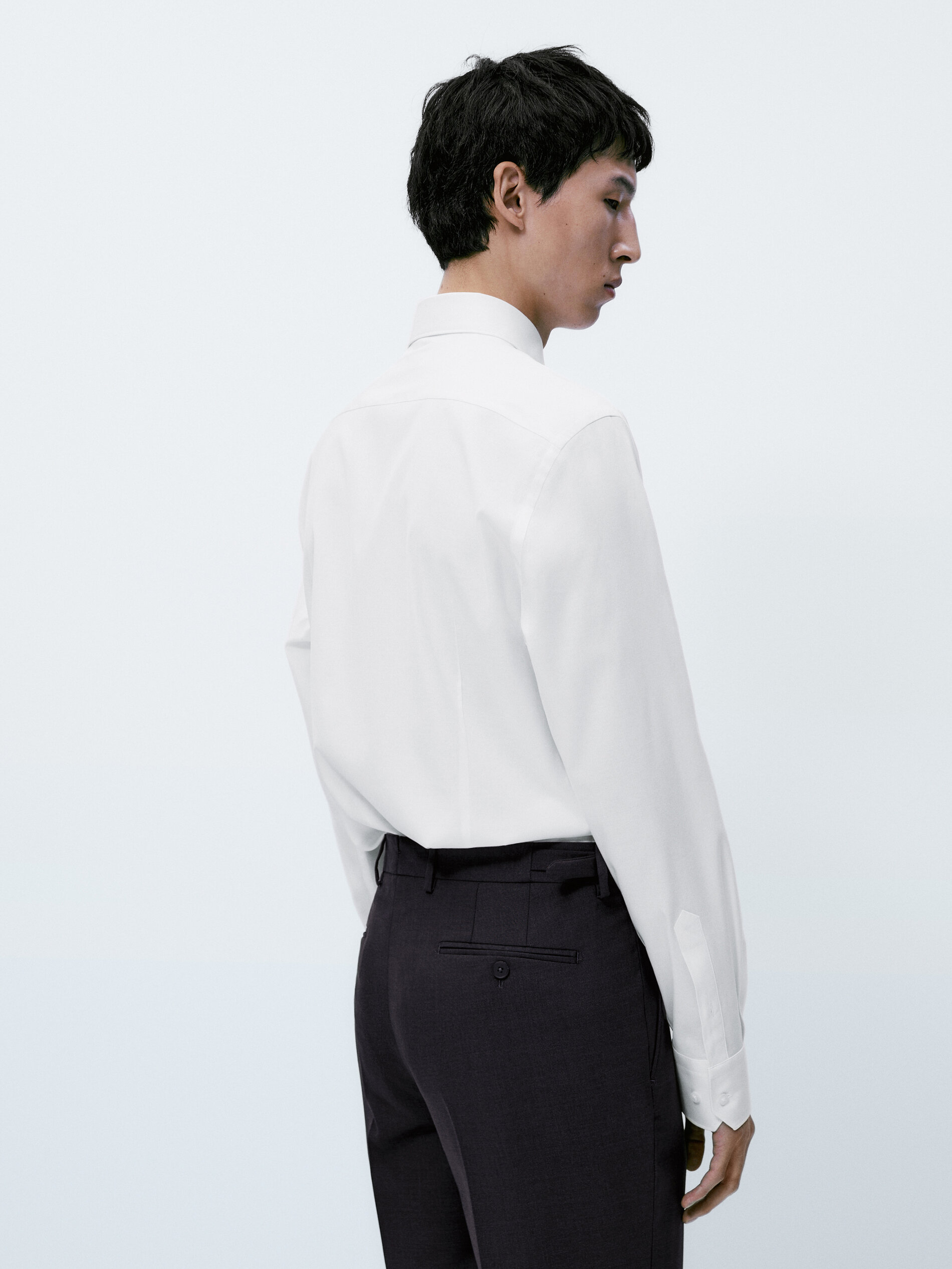 Camisa estructura easy iron stretch slim fit - BLANCO