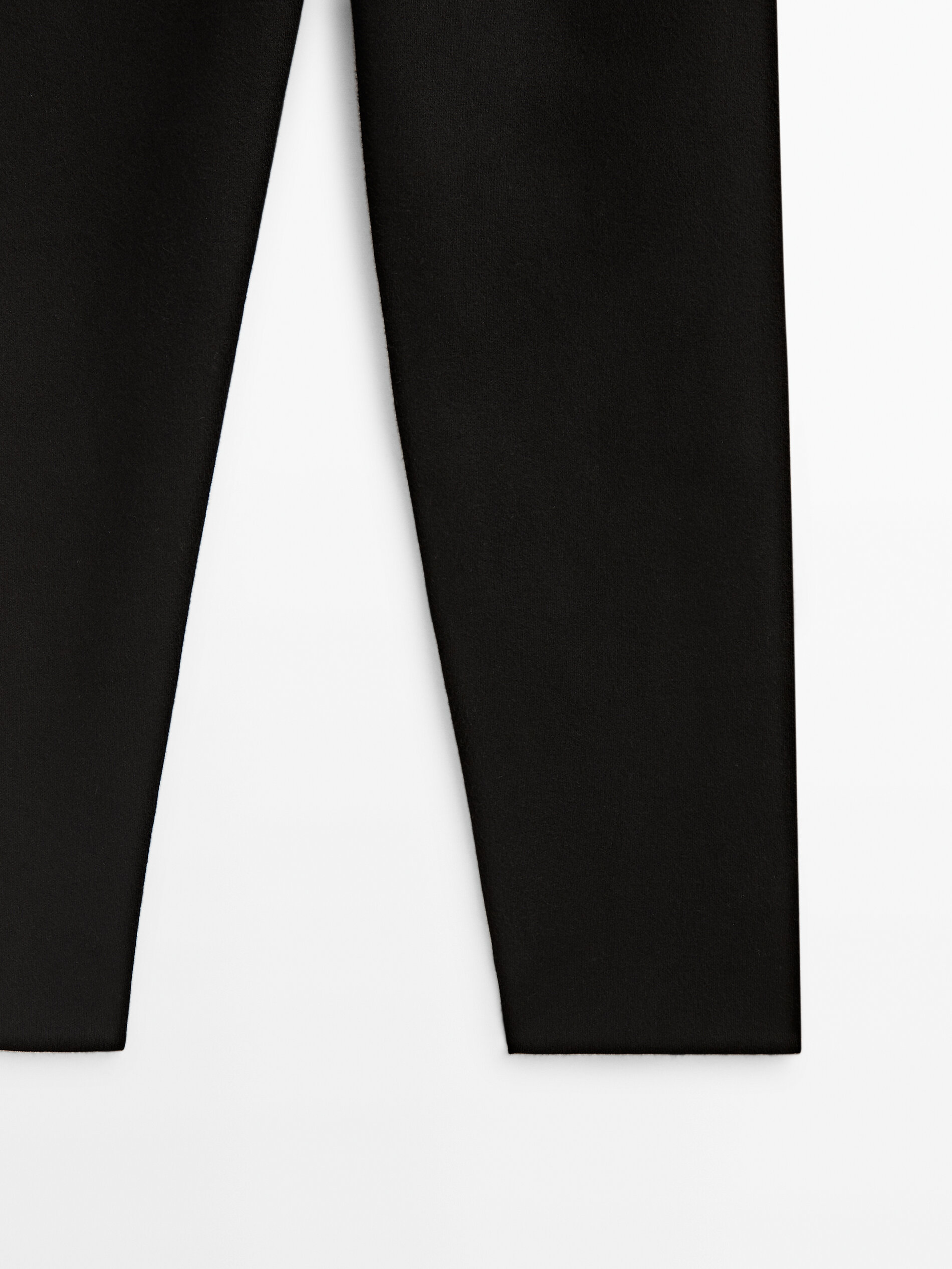 Pantalón de punto recto - NEGRO