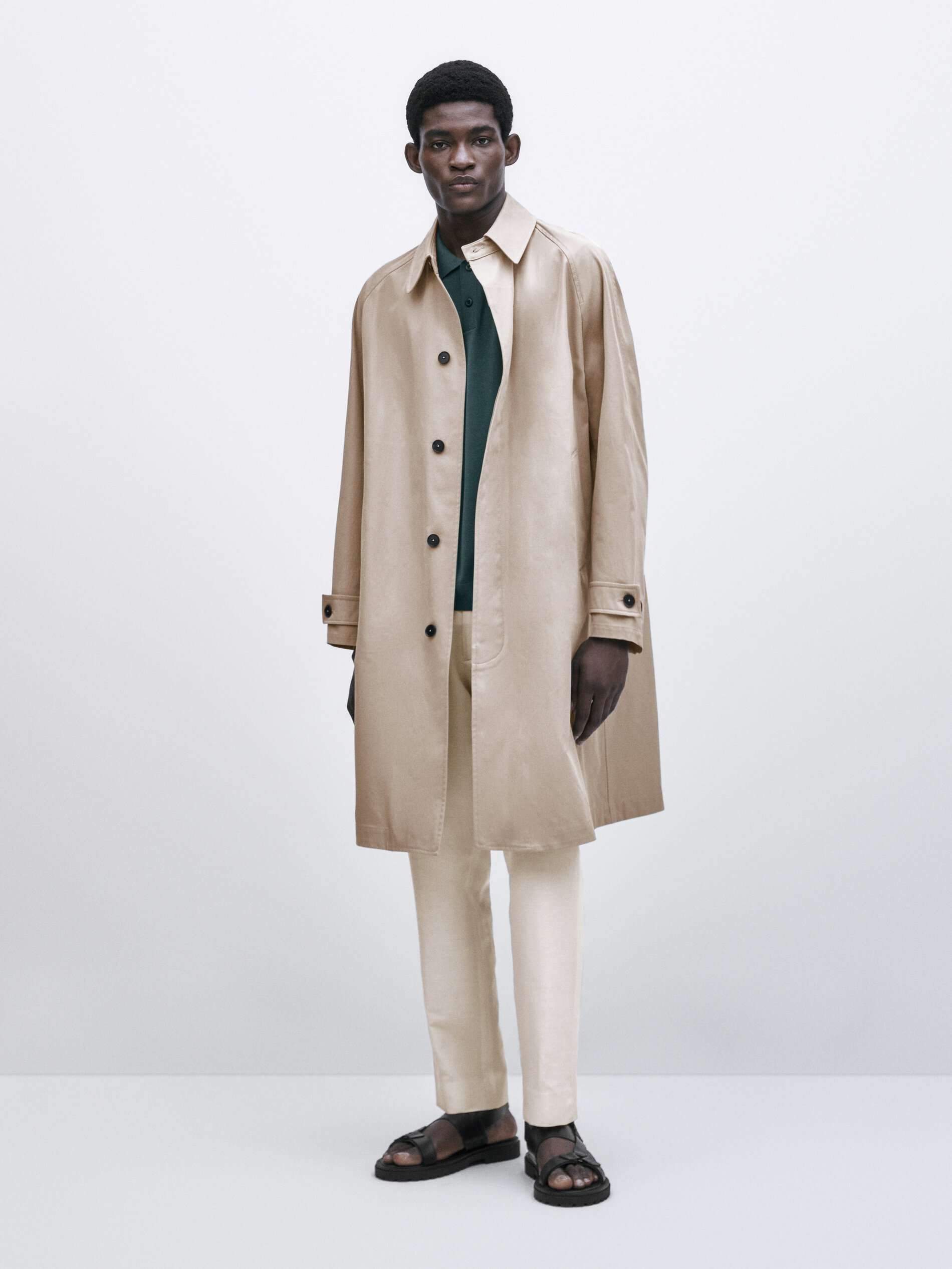 Chaqueta trench algodón volumen -Studio - ARENA